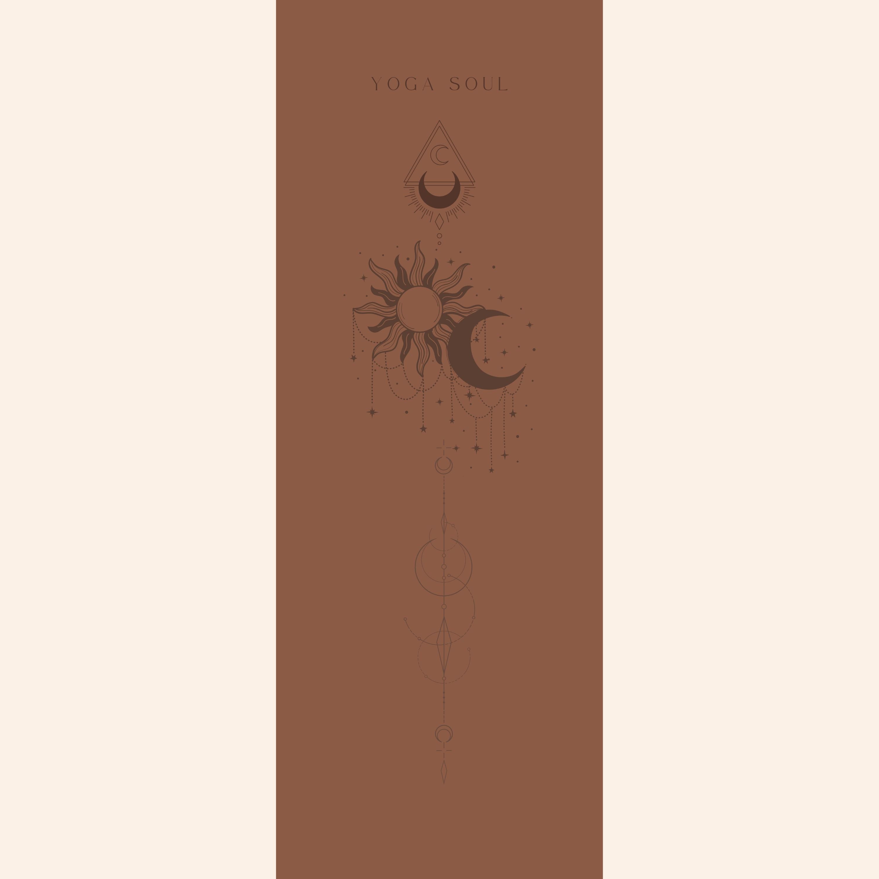 PowerPro Yoga Mat | Caramel Sun and Moon