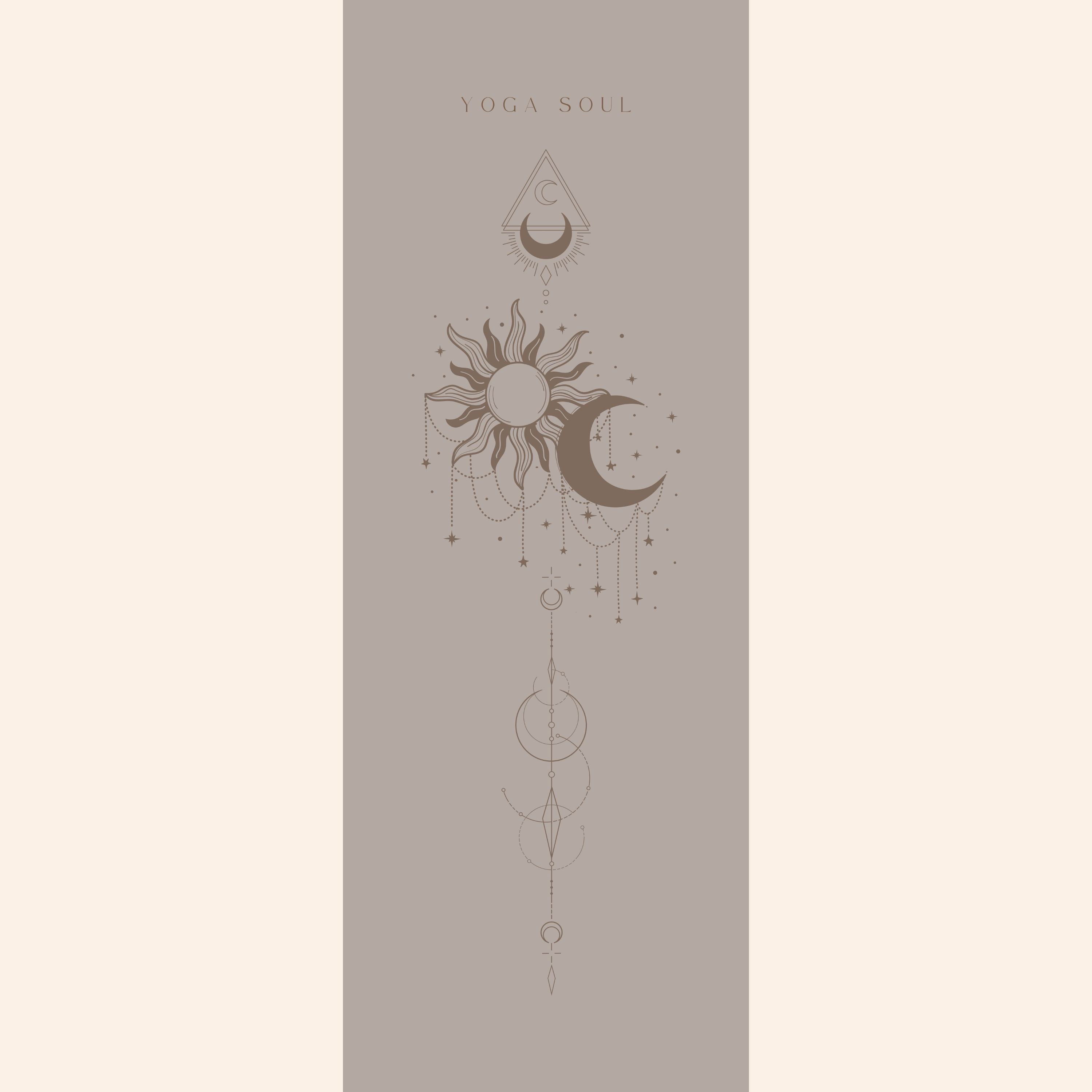 PowerPro Yoga Mat | Grey Sun & Moon