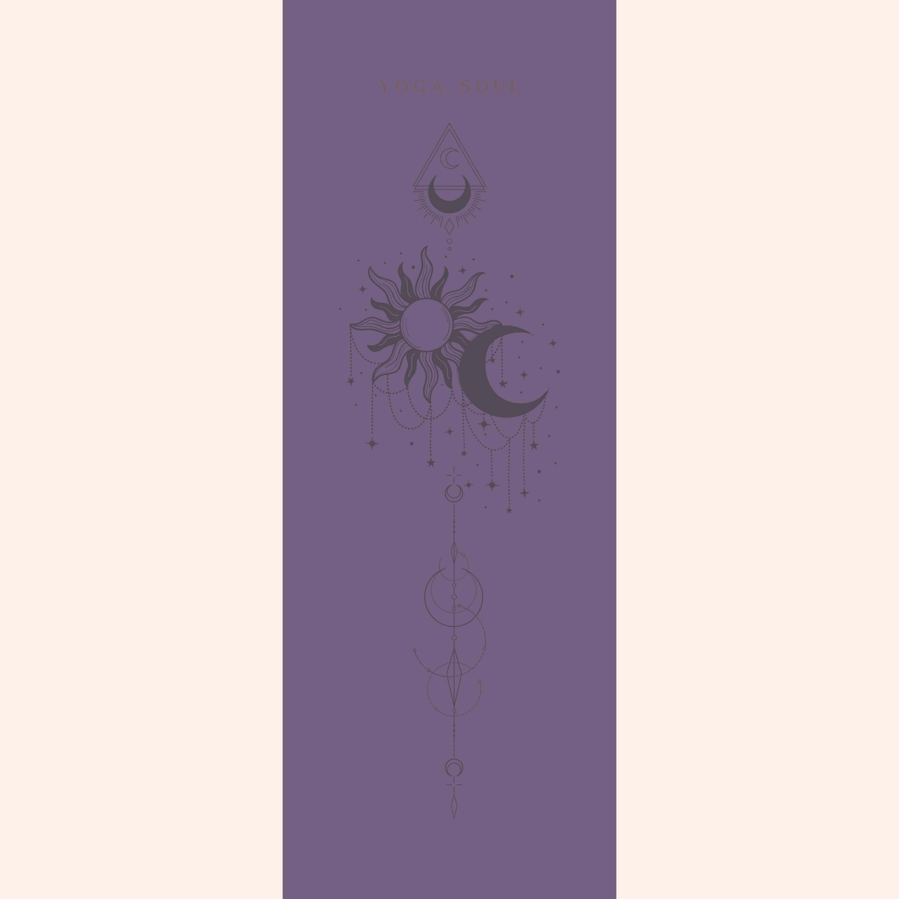 PowerPro Yoga Mat | Amethyst Sun and Moon