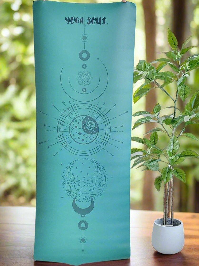 PowerPro Yoga Mat | Trekking Green | Luna + Strap - Yoga Soul
