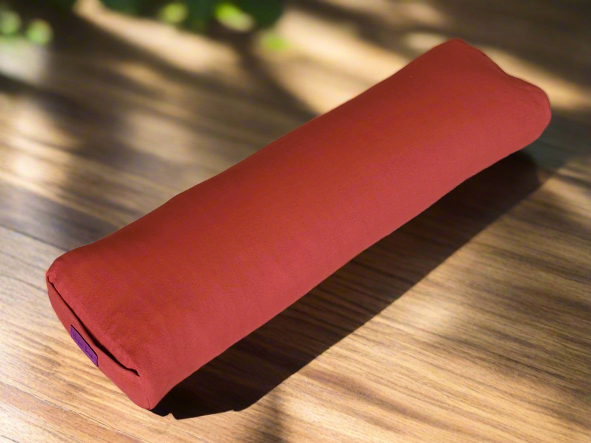 Pranayama Yoga Bolster | Pure | Red Orange - Yoga Soul