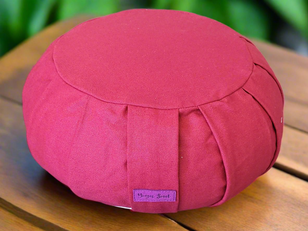 ZAFU Meditation Cushion | Pure | Dark Red - Yoga Soul