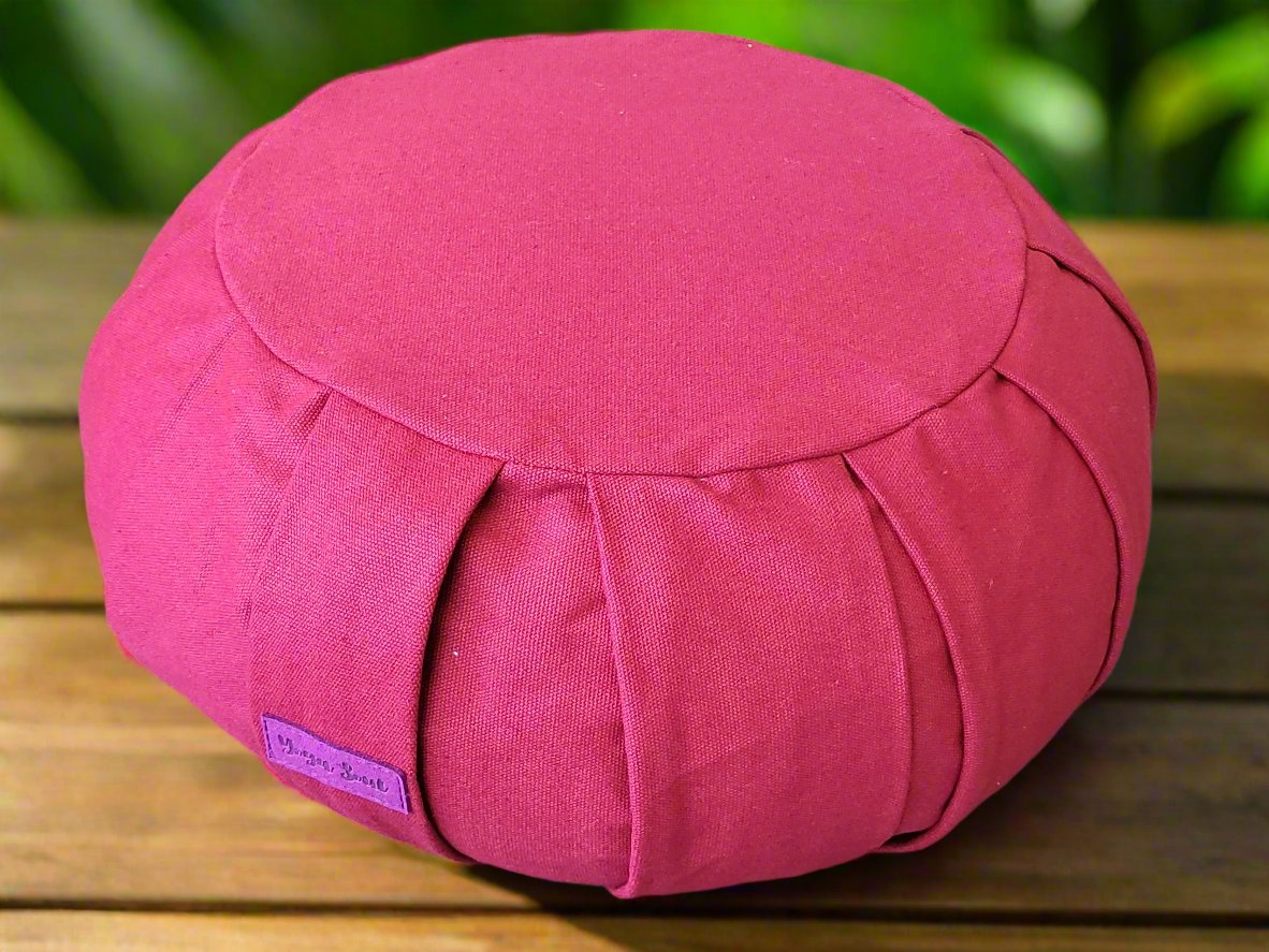 ZAFU Meditation Cushion | Pure | Dark Red - Yoga Soul
