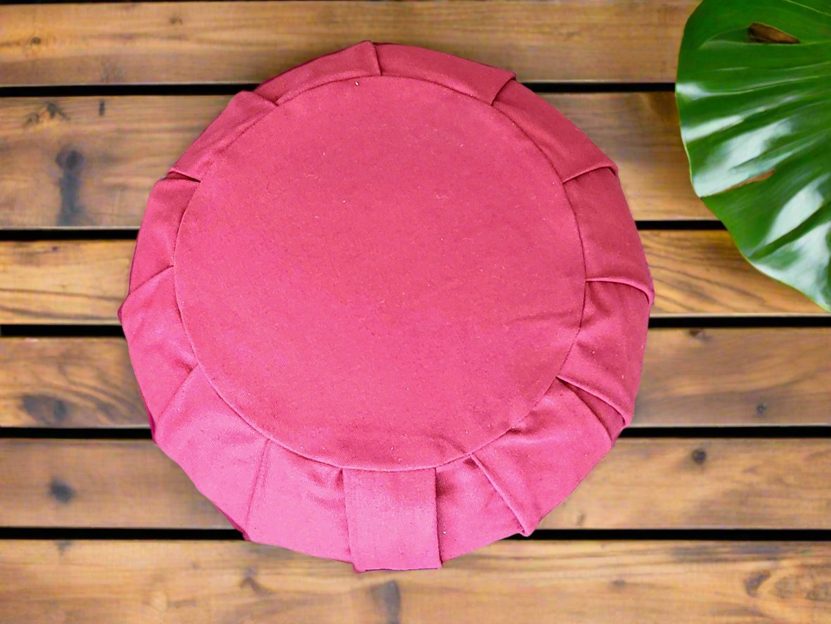ZAFU Meditation Cushion | Pure | Dark Red - Yoga Soul