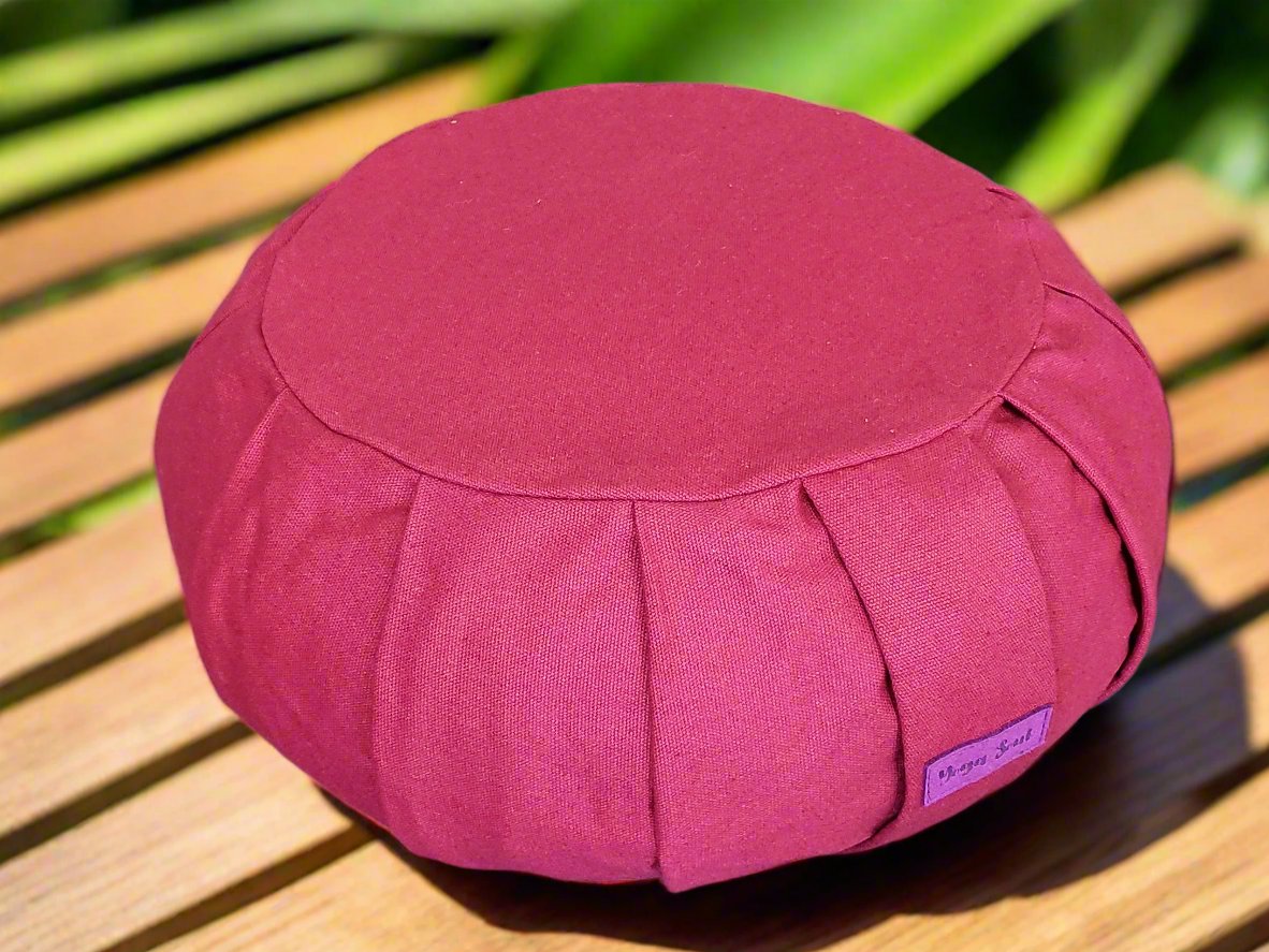 ZAFU Meditation Cushion | Pure | Dark Red - Yoga Soul