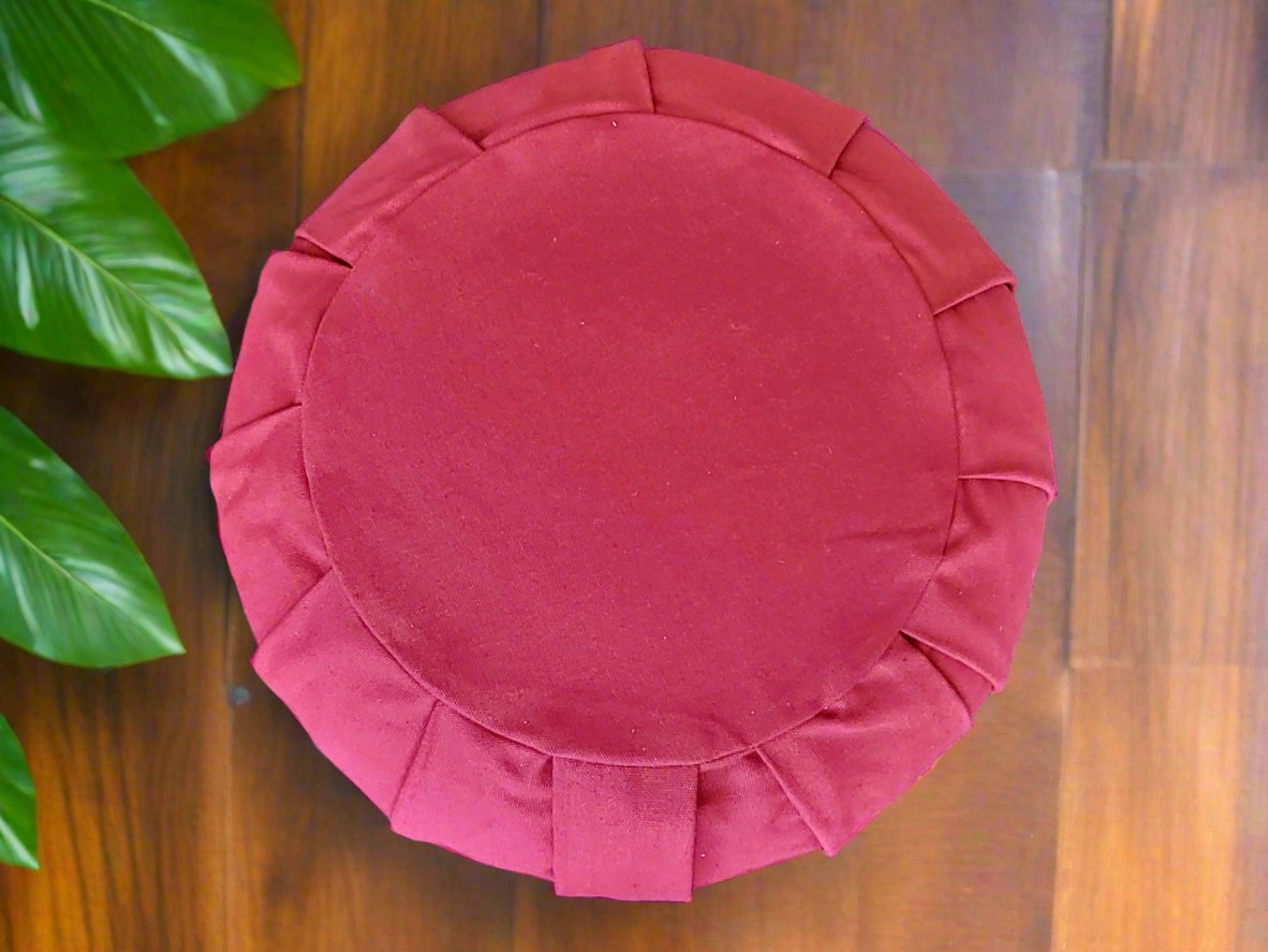 ZAFU Meditation Cushion | Pure | Dark Red - Yoga Soul