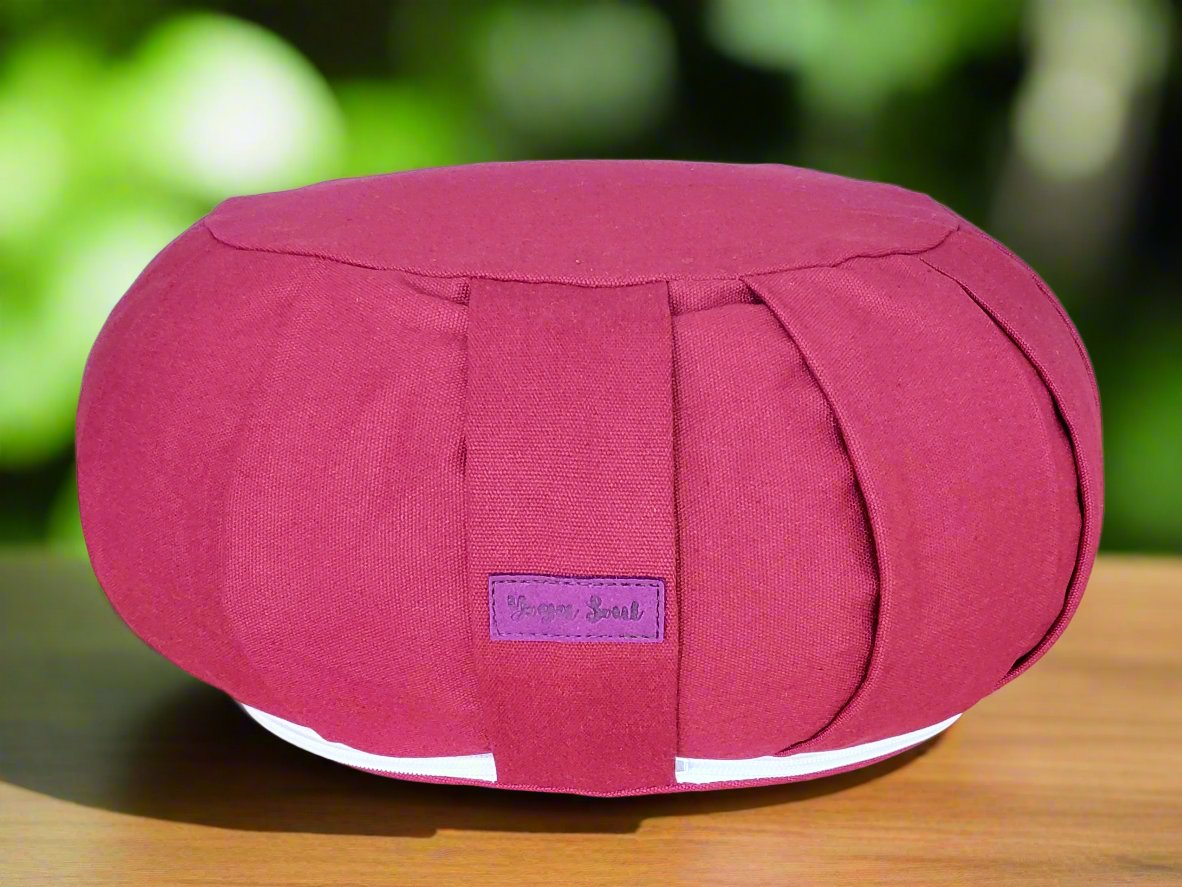 ZAFU Meditation Cushion | Pure | Dark Red - Yoga Soul