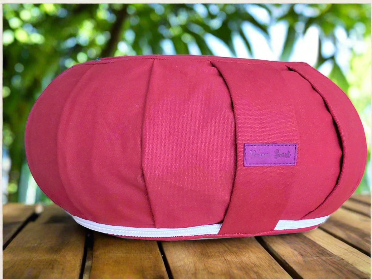 ZAFU Meditation Cushion | Pure | Dark Red - Yoga Soul