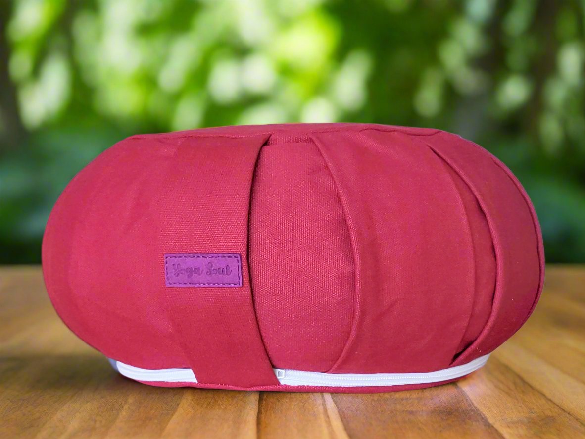 ZAFU Meditation Cushion | Pure | Dark Red - Yoga Soul