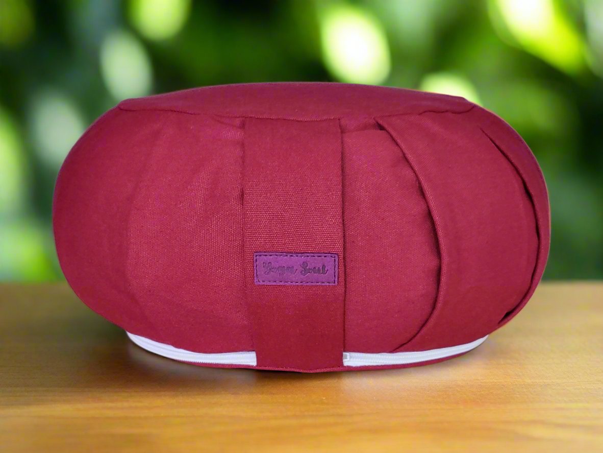ZAFU Meditation Cushion | Pure | Dark Red - Yoga Soul