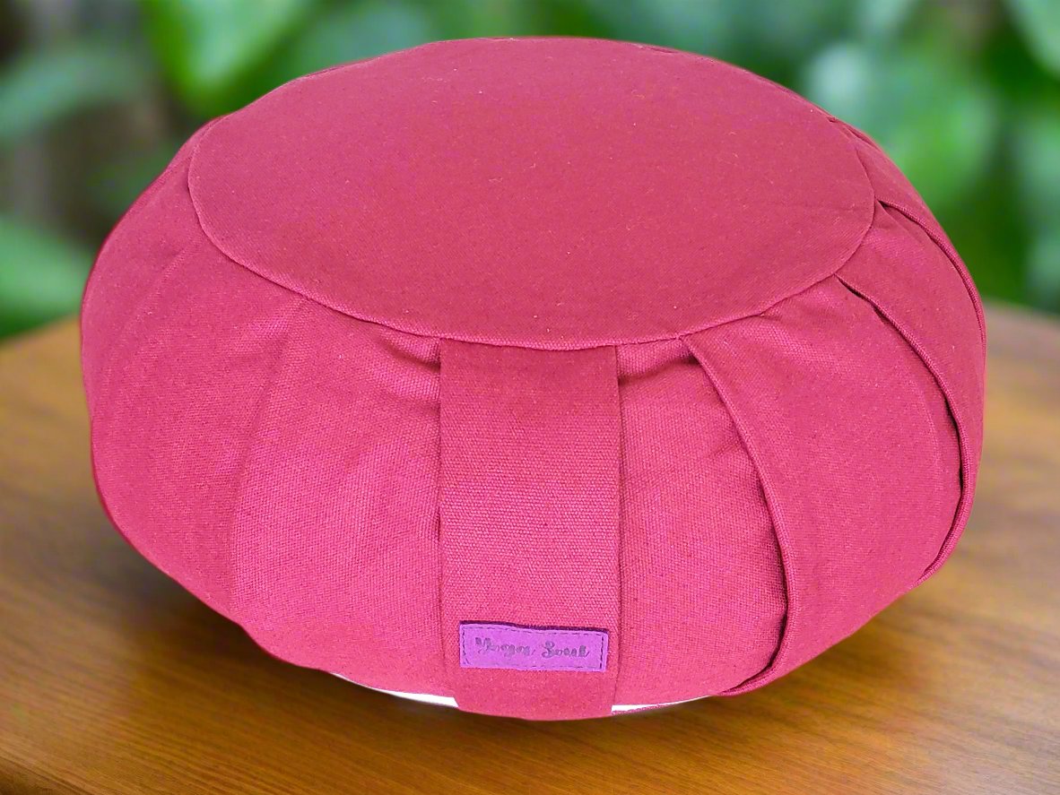 ZAFU Meditation Cushion | Pure | Dark Red - Yoga Soul