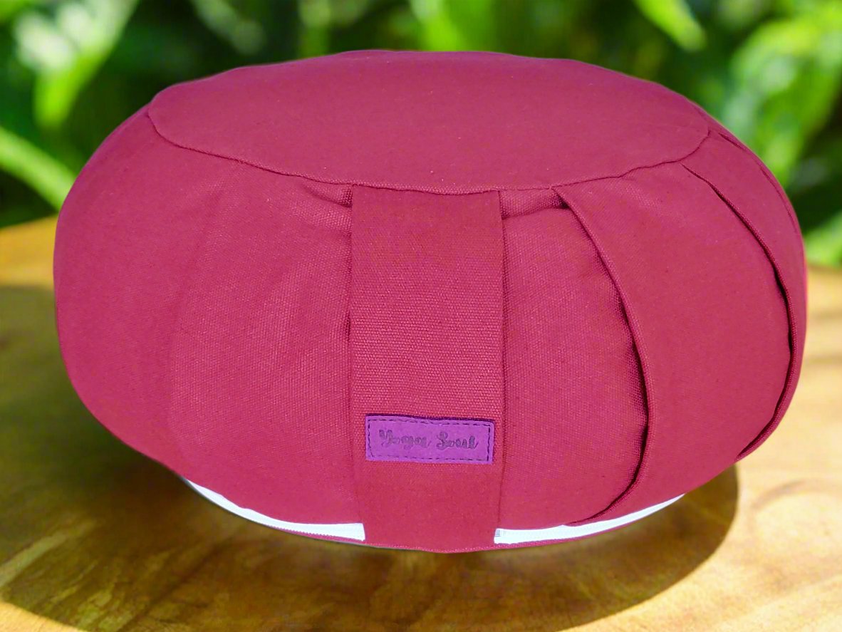 ZAFU Meditation Cushion | Pure | Dark Red - Yoga Soul