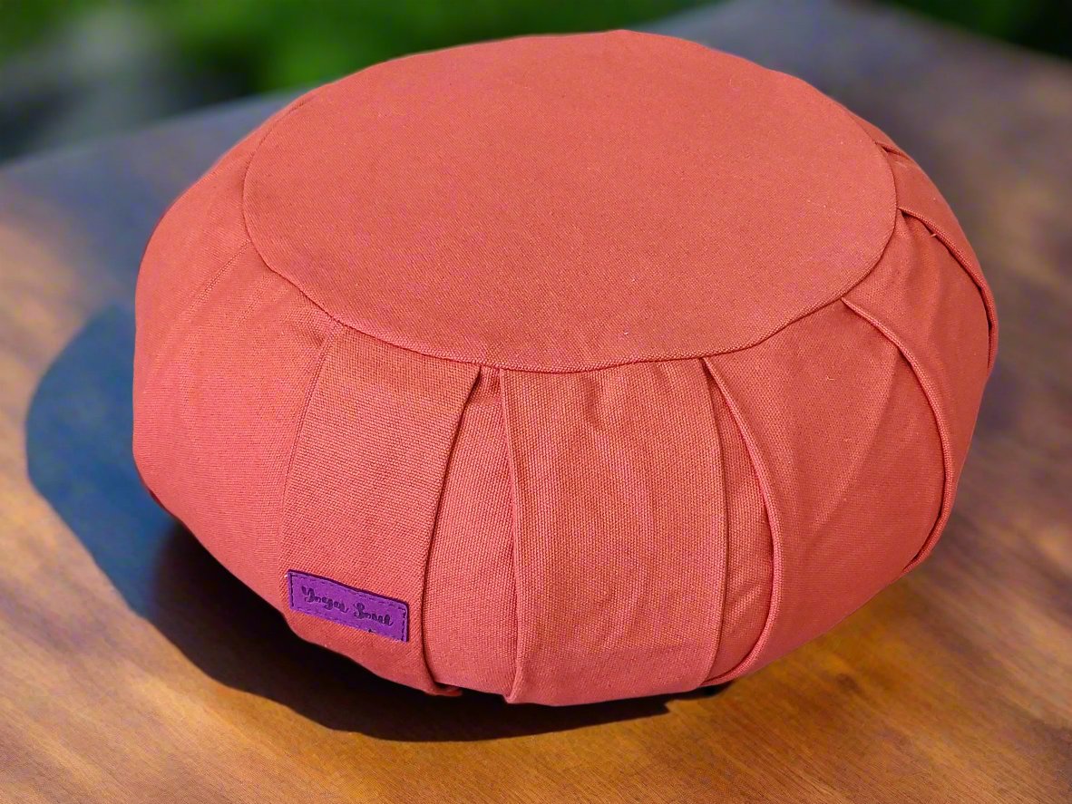ZAFU Meditation Cushion | Pure | Red Orange - Yoga Soul