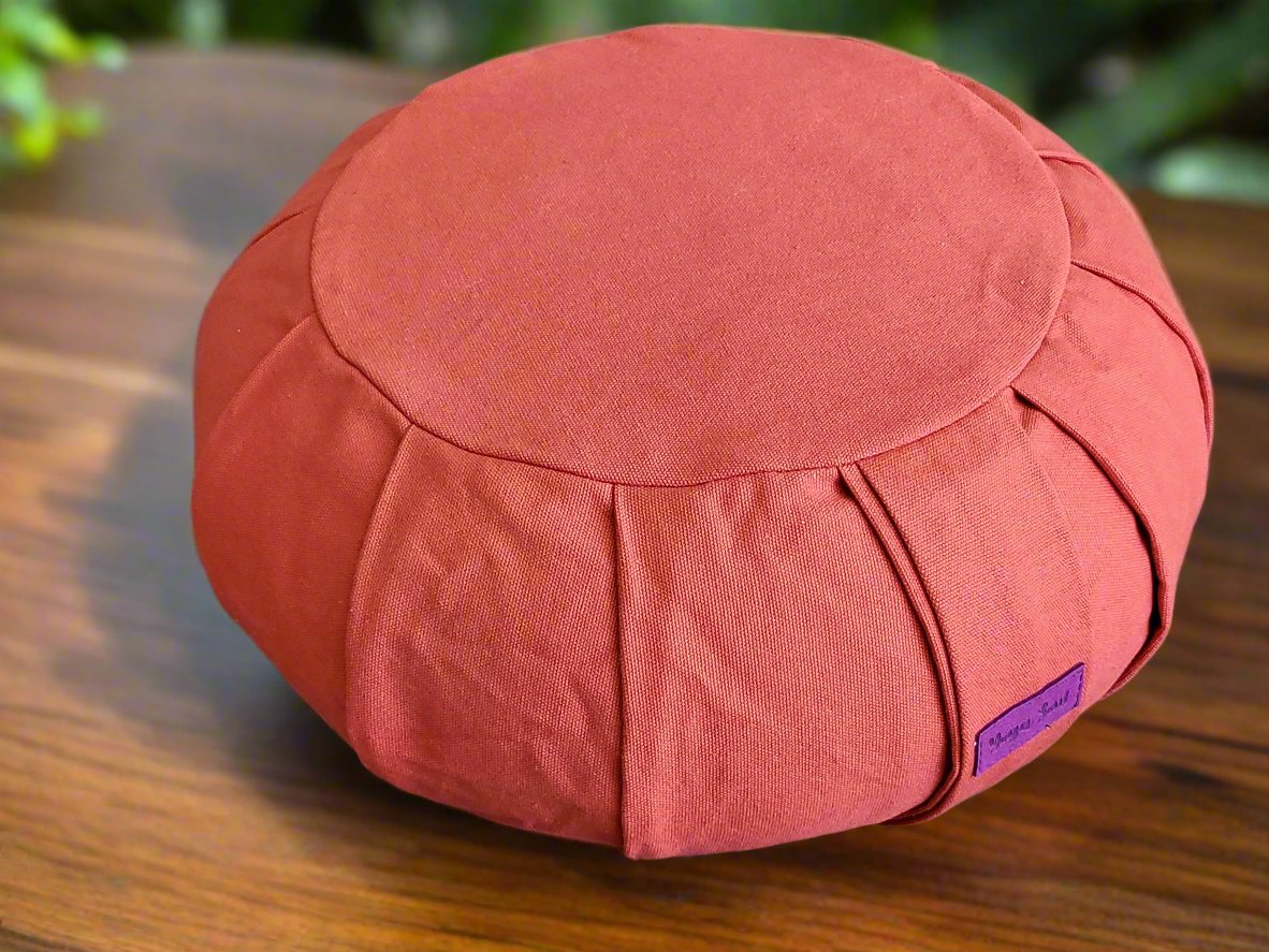 ZAFU Meditation Cushion | Pure | Red Orange - Yoga Soul