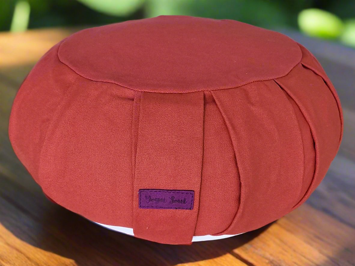 ZAFU Meditation Cushion | Pure | Red Orange - Yoga Soul
