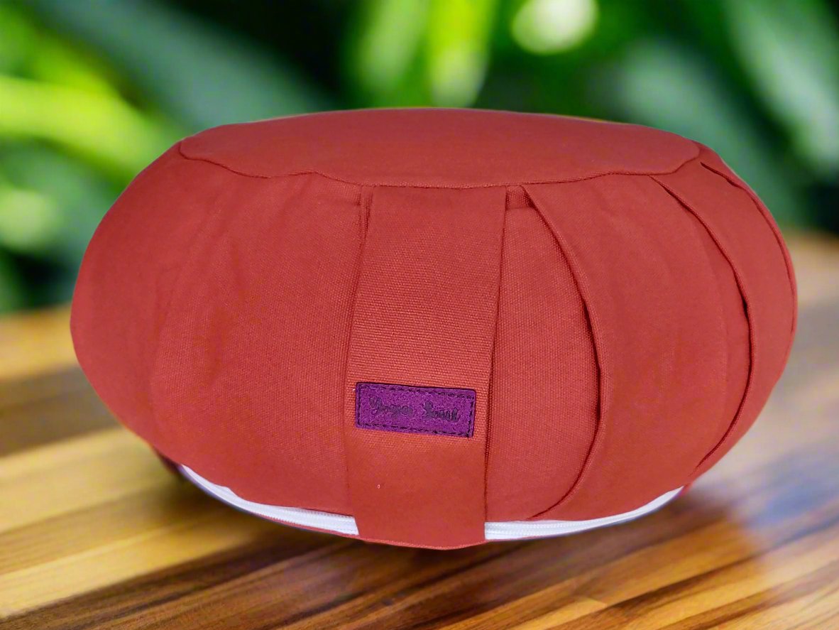 ZAFU Meditation Cushion | Pure | Red Orange - Yoga Soul