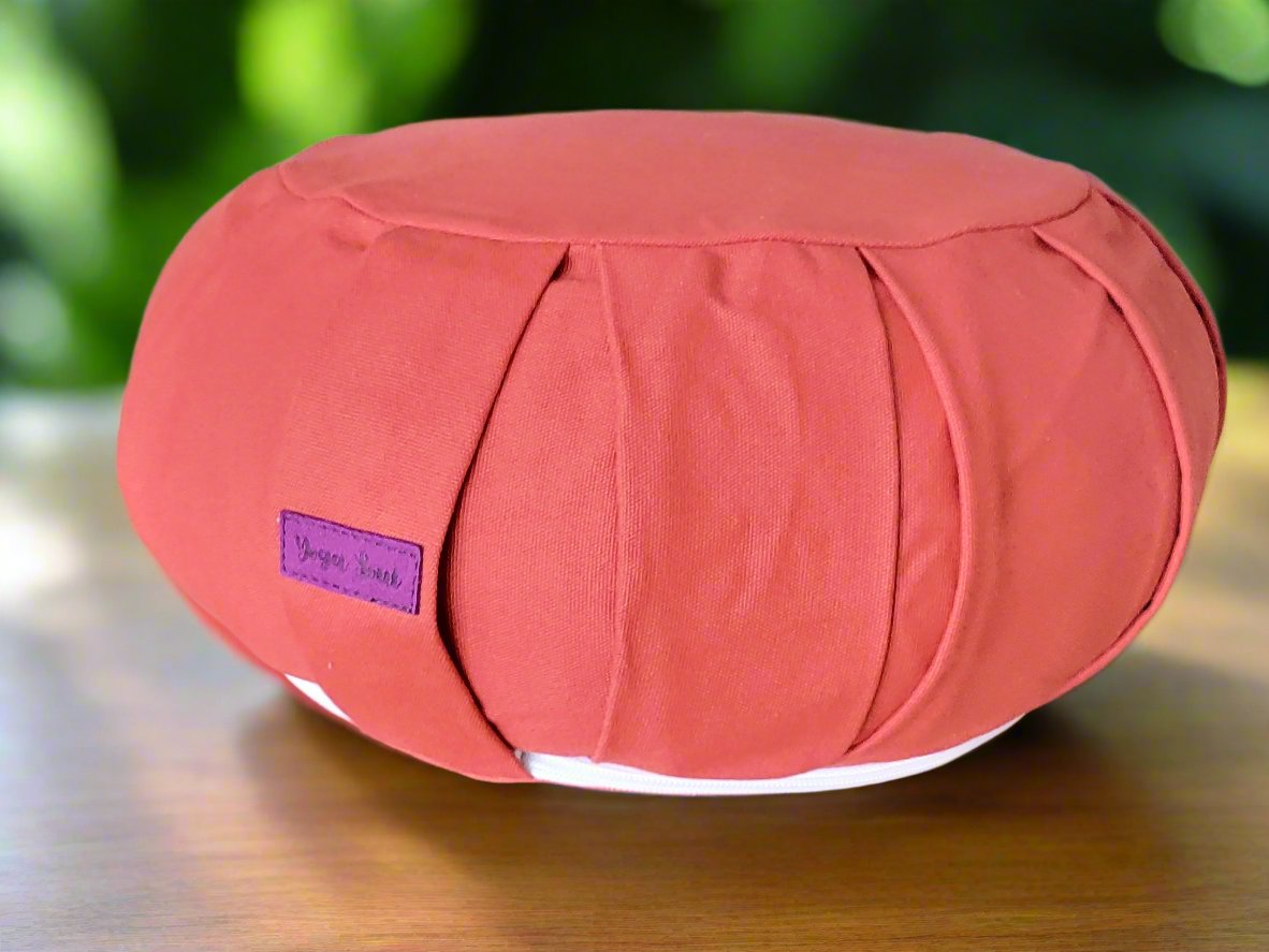 ZAFU Meditation Cushion | Pure | Red Orange - Yoga Soul