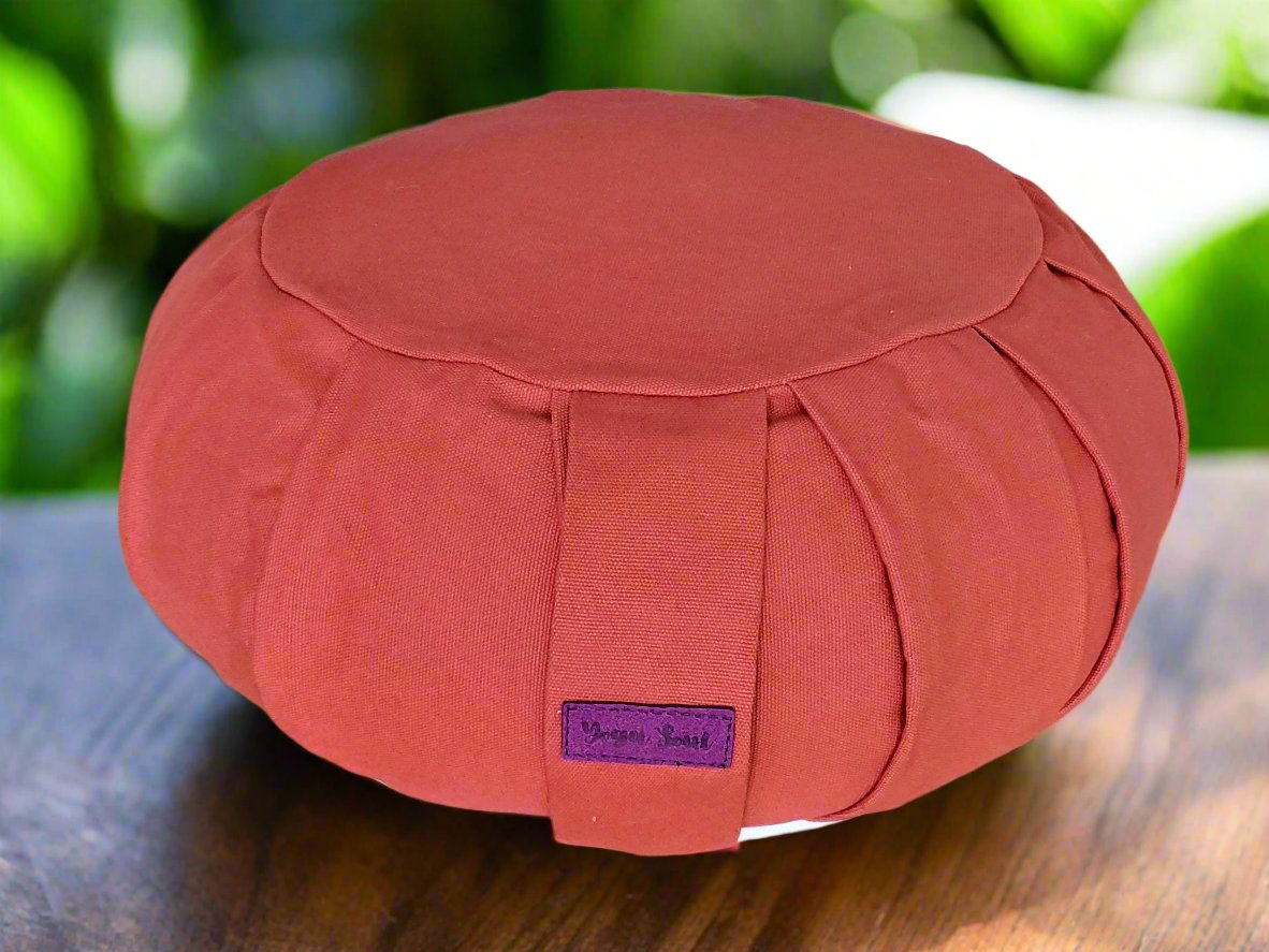 ZAFU Meditation Cushion | Pure | Red Orange - Yoga Soul