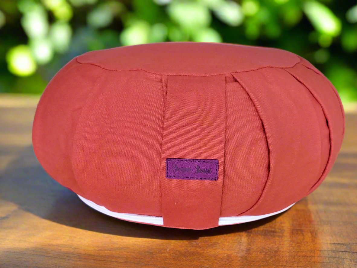 ZAFU Meditation Cushion | Pure | Red Orange - Yoga Soul