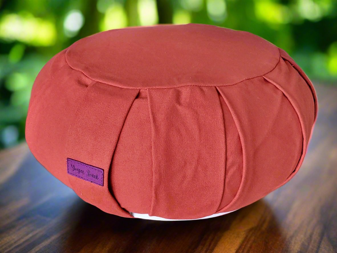 ZAFU Meditation Cushion | Pure | Red Orange - Yoga Soul