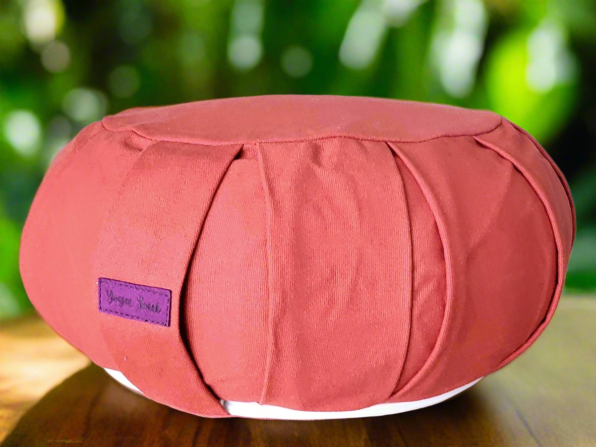 ZAFU Meditation Cushion | Pure | Red Orange - Yoga Soul