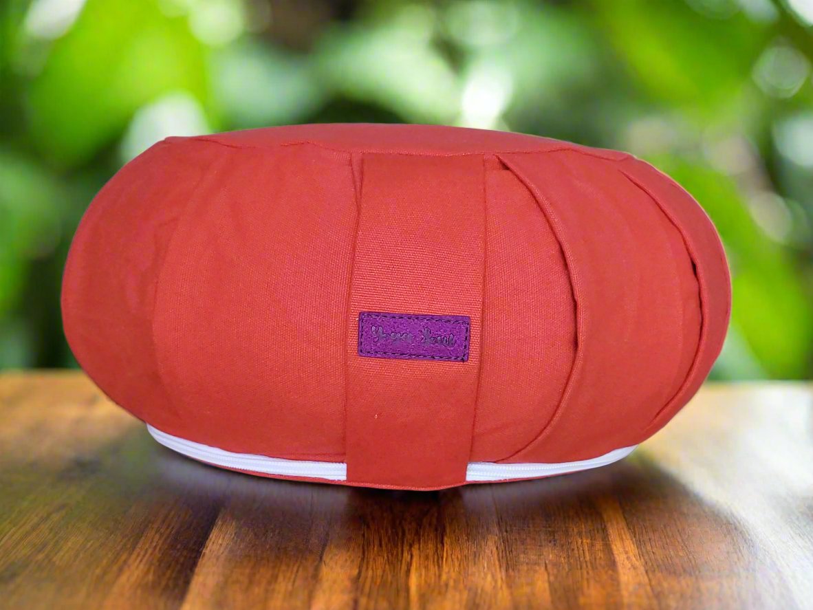 ZAFU Meditation Cushion | Pure | Red Orange - Yoga Soul