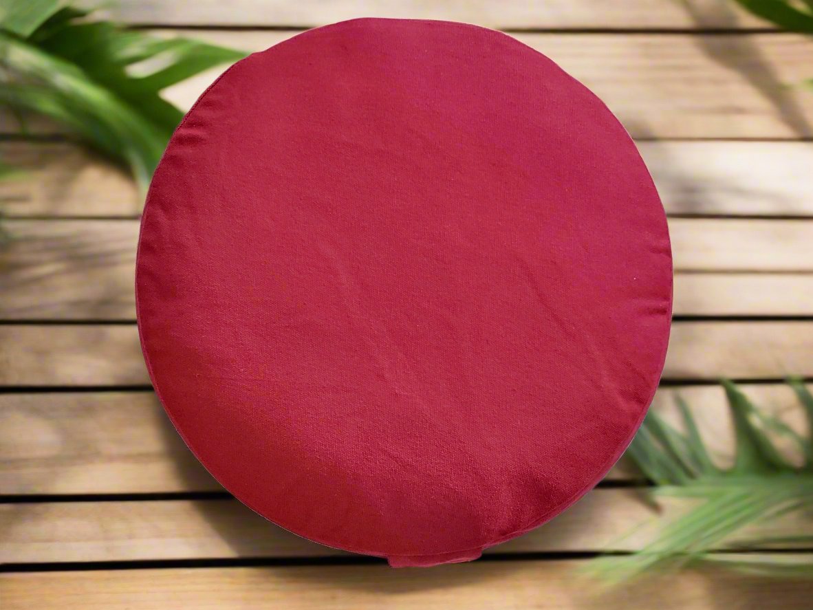 RONDO Meditation Cushion | Pure | Dark Red - Yoga Soul