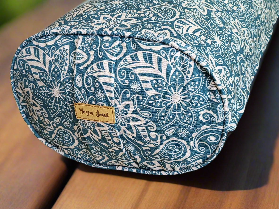 Oval Yoga Bolster | StarFlower | Teal - Yoga Soul