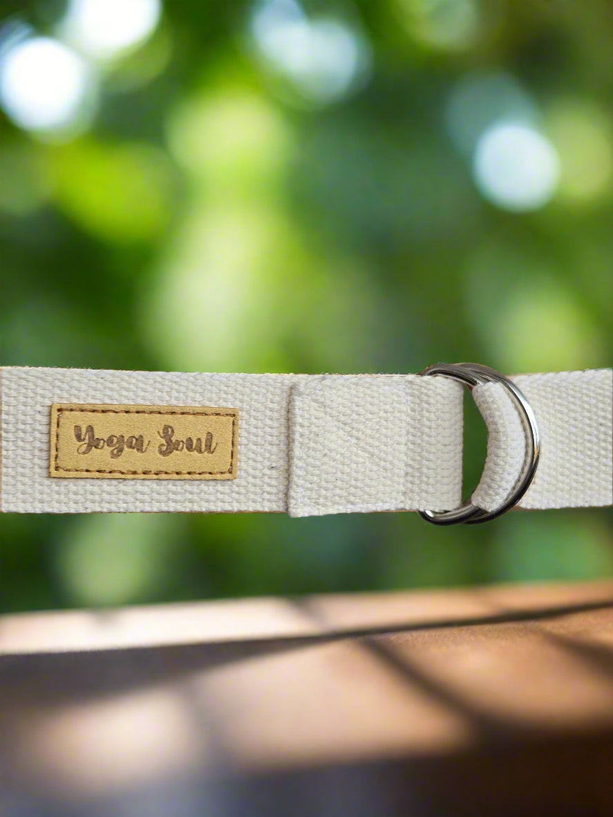 Yoga Strap | D-Ring | Purity - Yoga Soul
