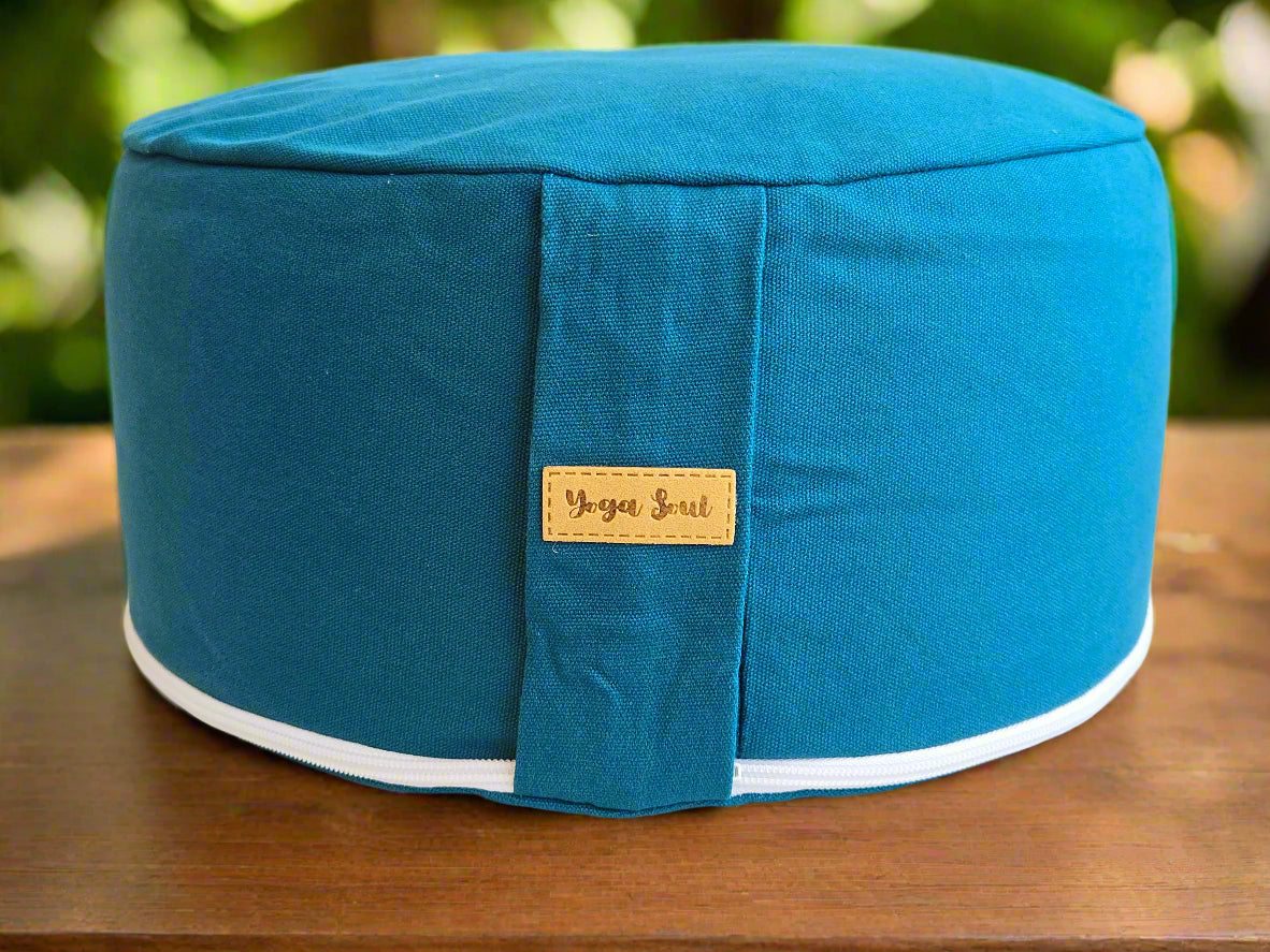 RONDO Meditation Cushion | Pure | Teal - Yoga Soul