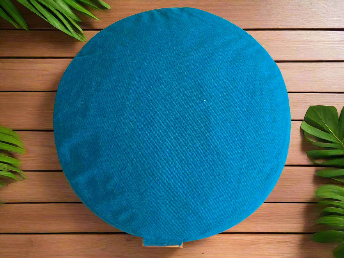 RONDO Meditation Cushion | Pure | Teal - Yoga Soul