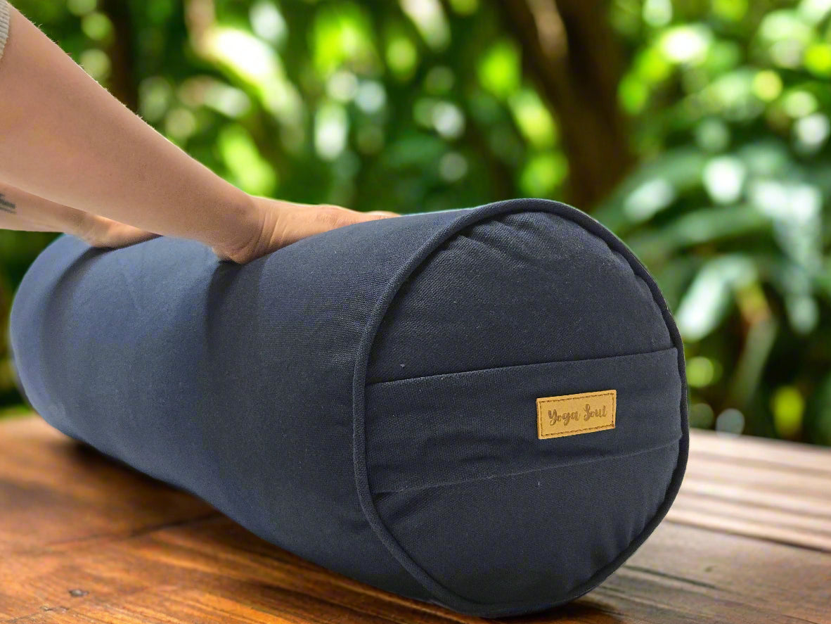 Round Yoga Bolster | Pure | Navy
