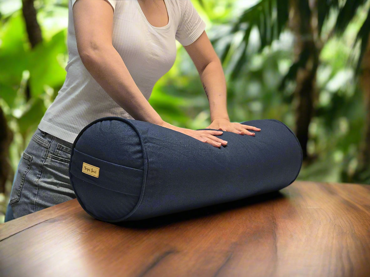 Round Yoga Bolster | Pure | Navy