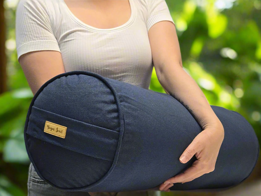 Round Yoga Bolster | Pure | Navy