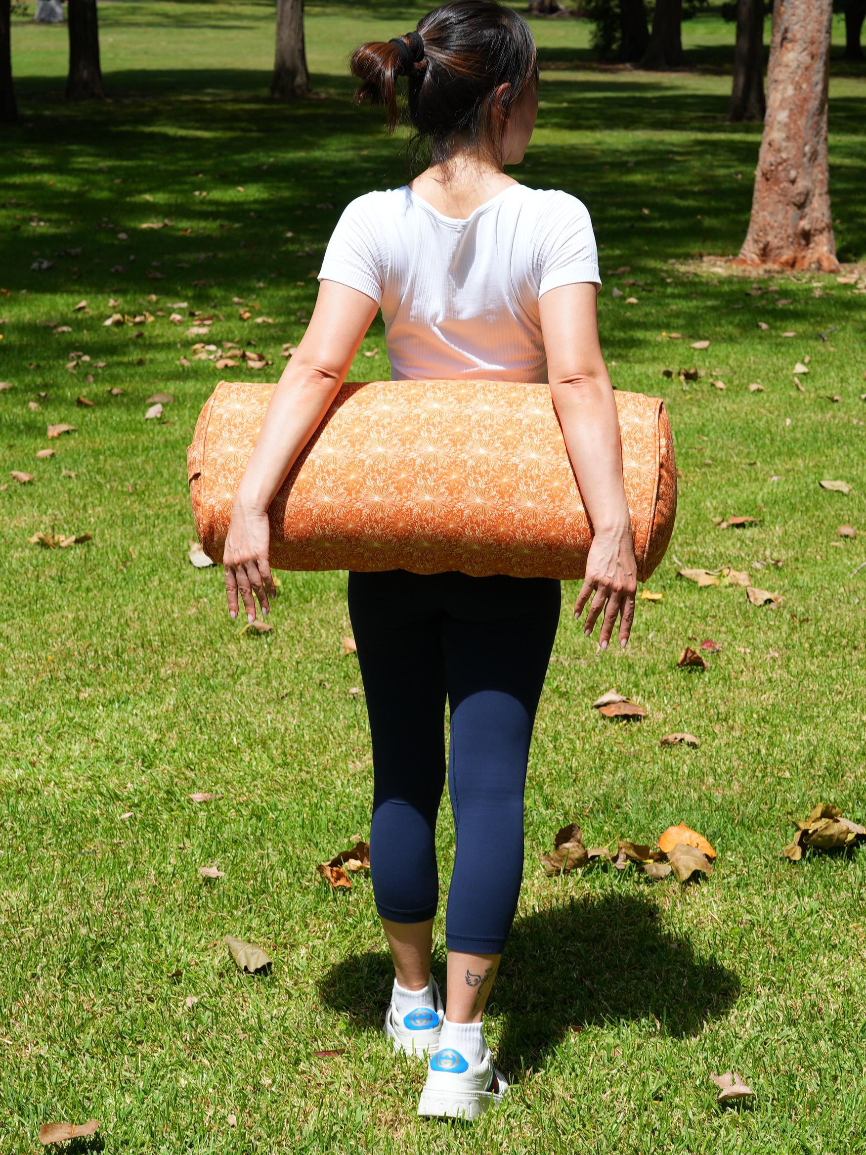 Oval Yoga Bolster | Lotus | Earth