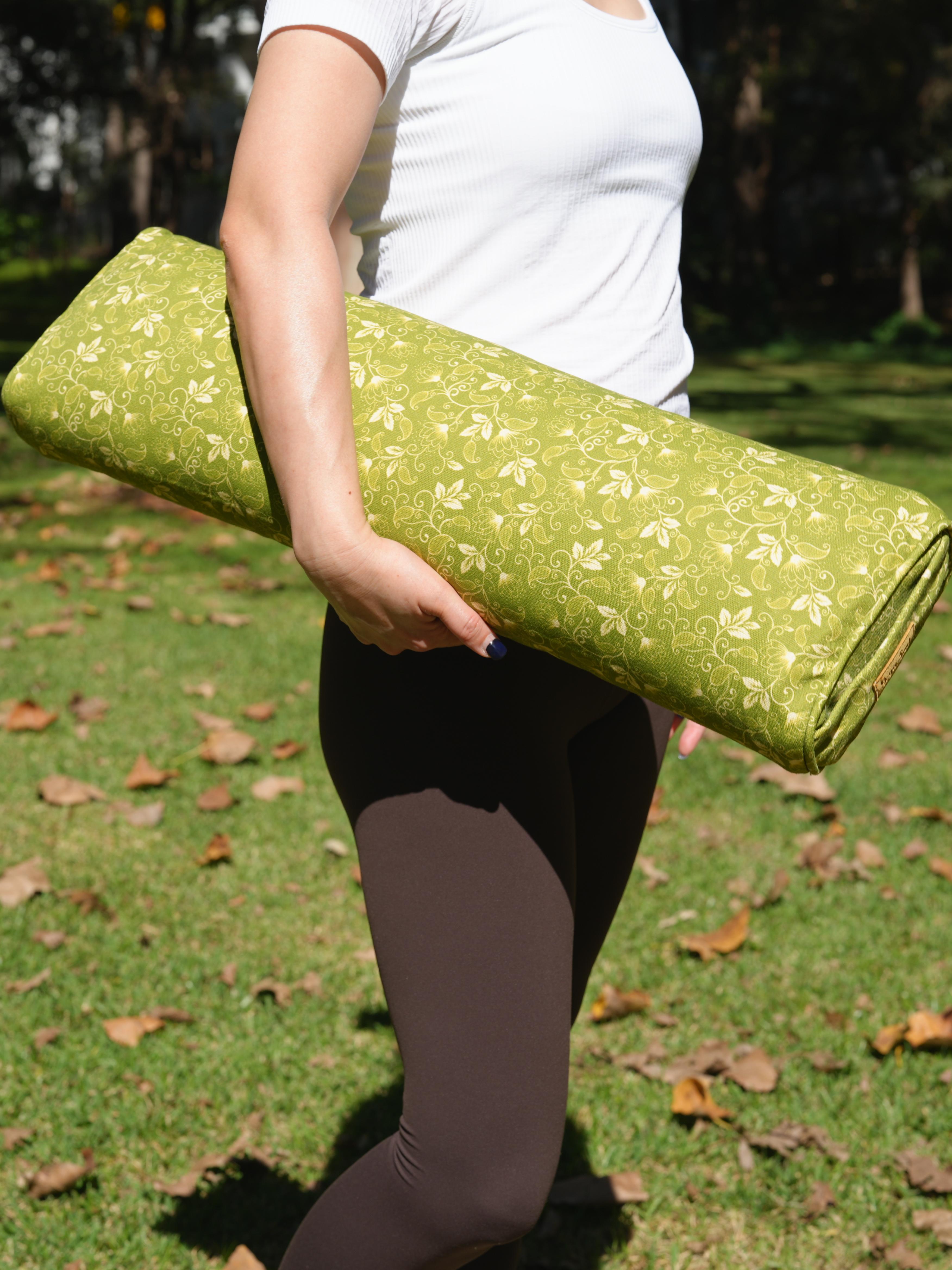 Pranayama Yoga Bolster | Water Lily | Green