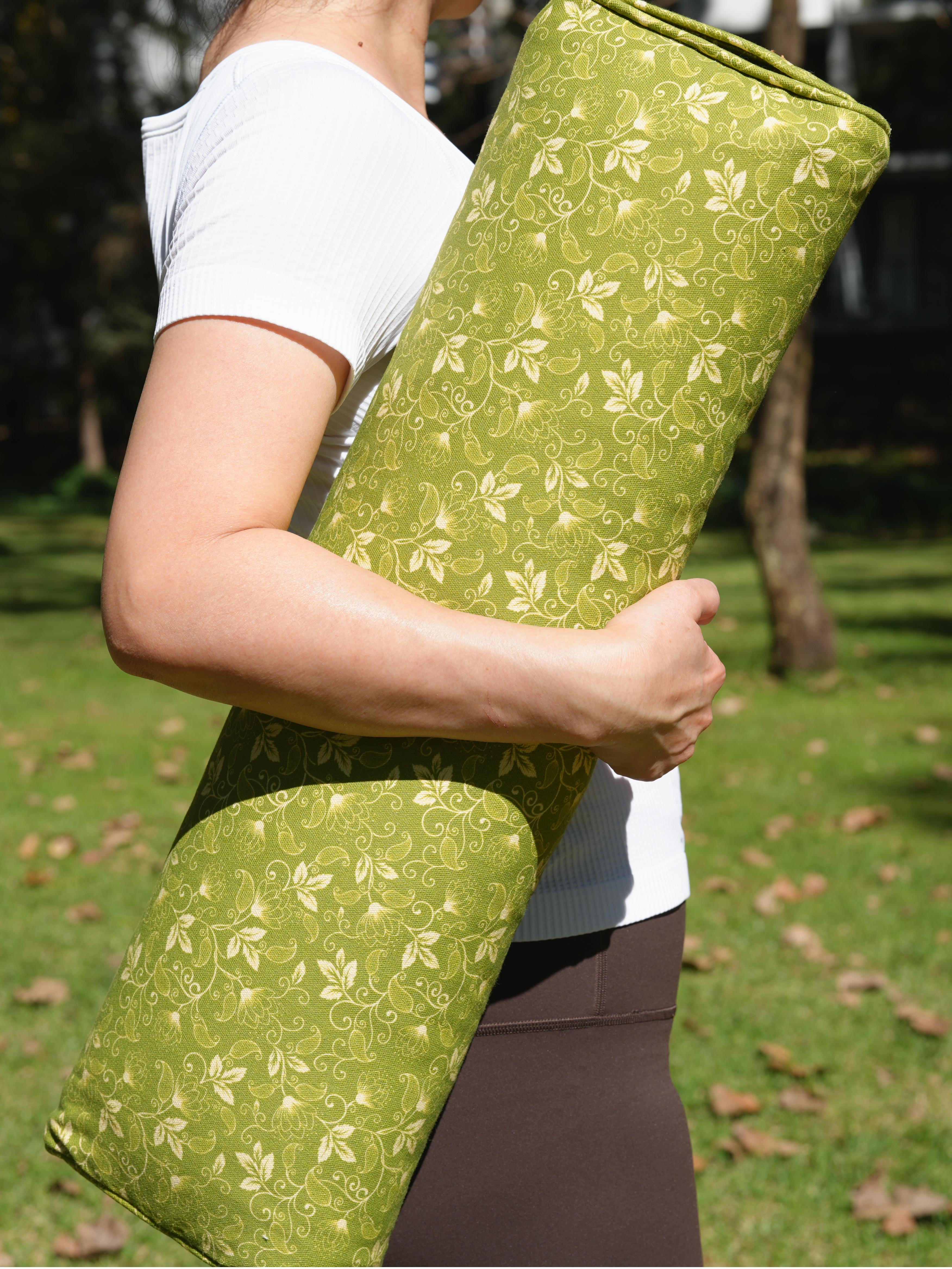 Pranayama Yoga Bolster | Water Lily | Green
