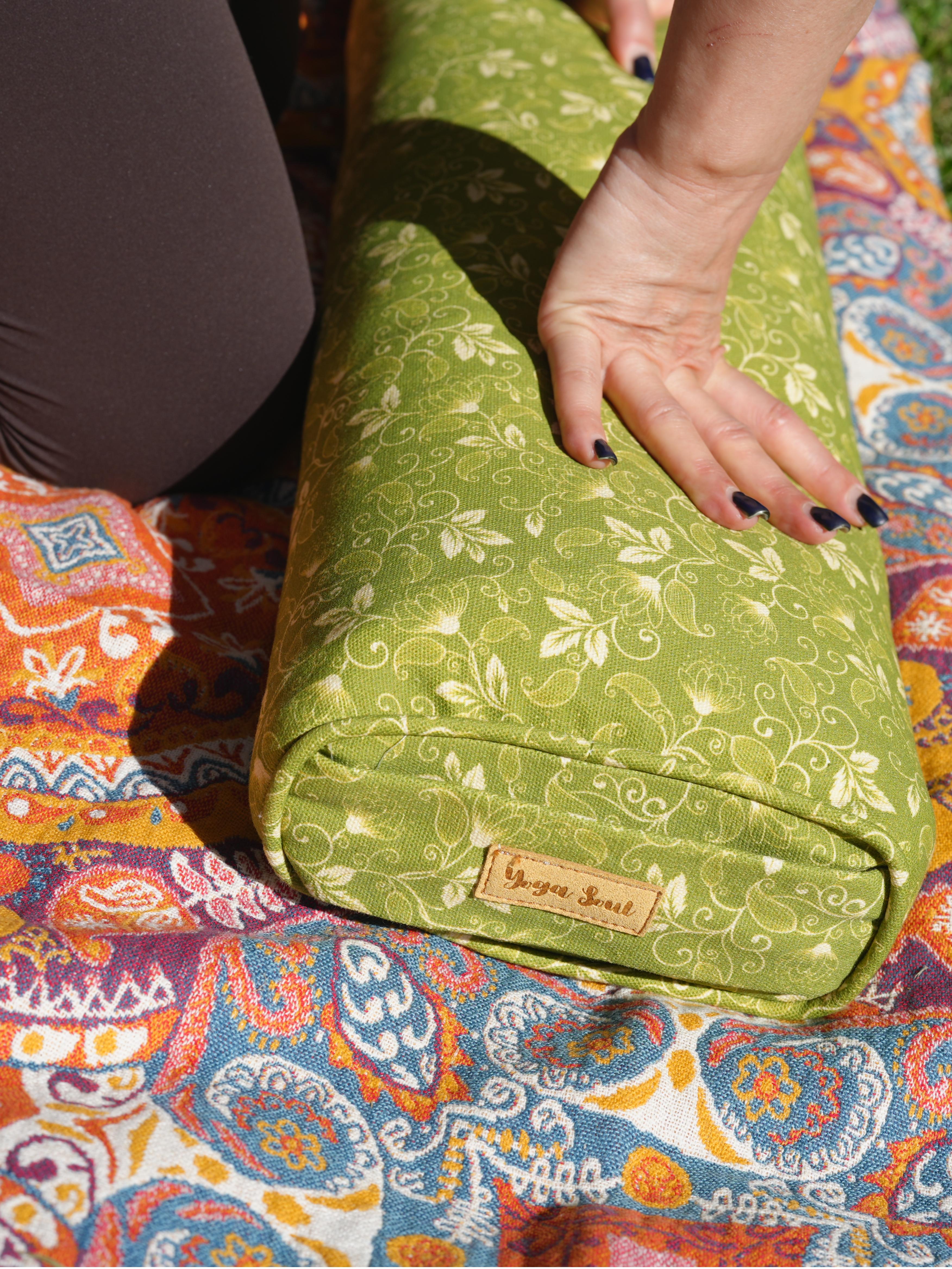 Pranayama Yoga Bolster | Water Lily | Green