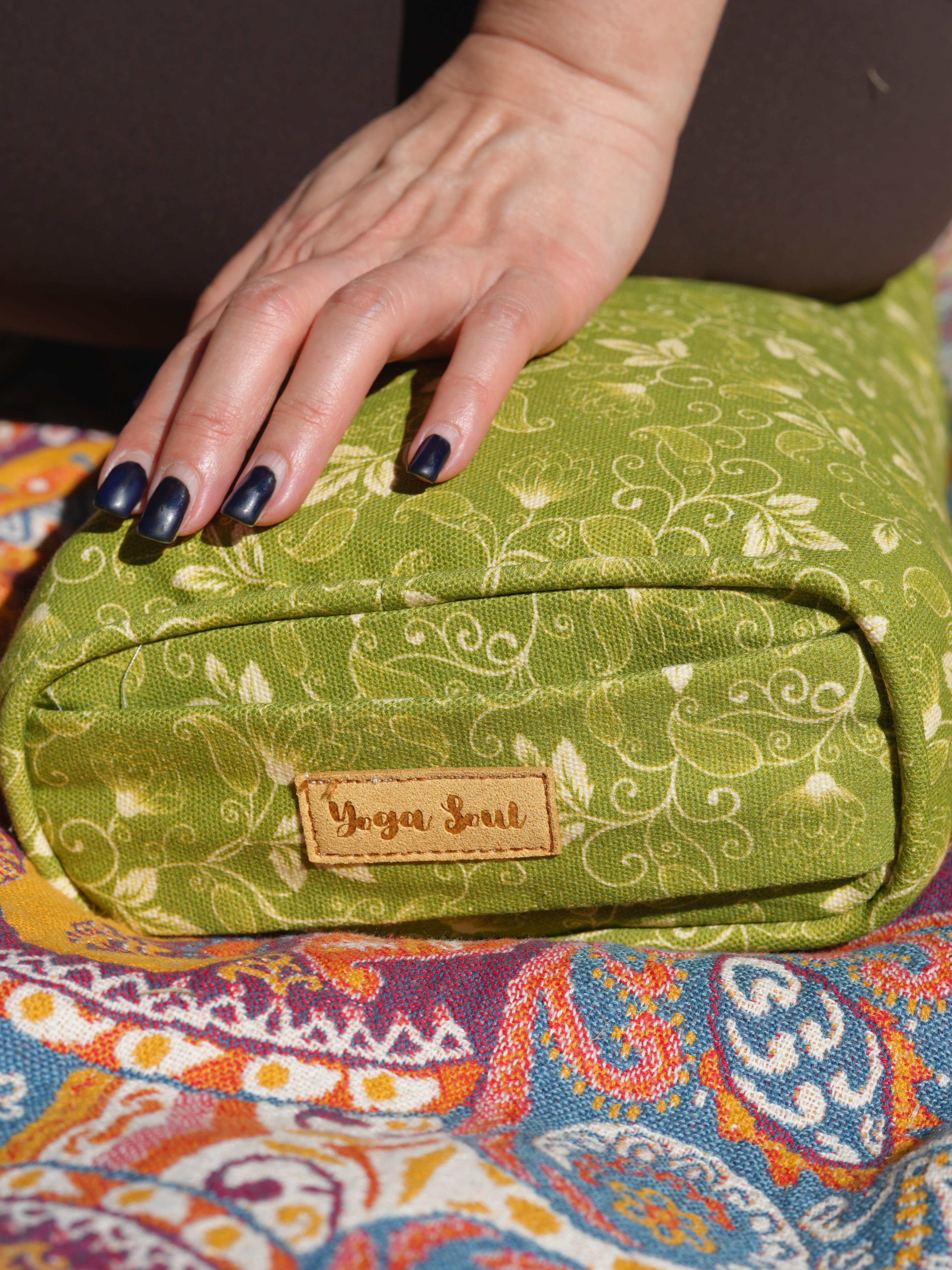Pranayama Yoga Bolster | Water Lily | Green