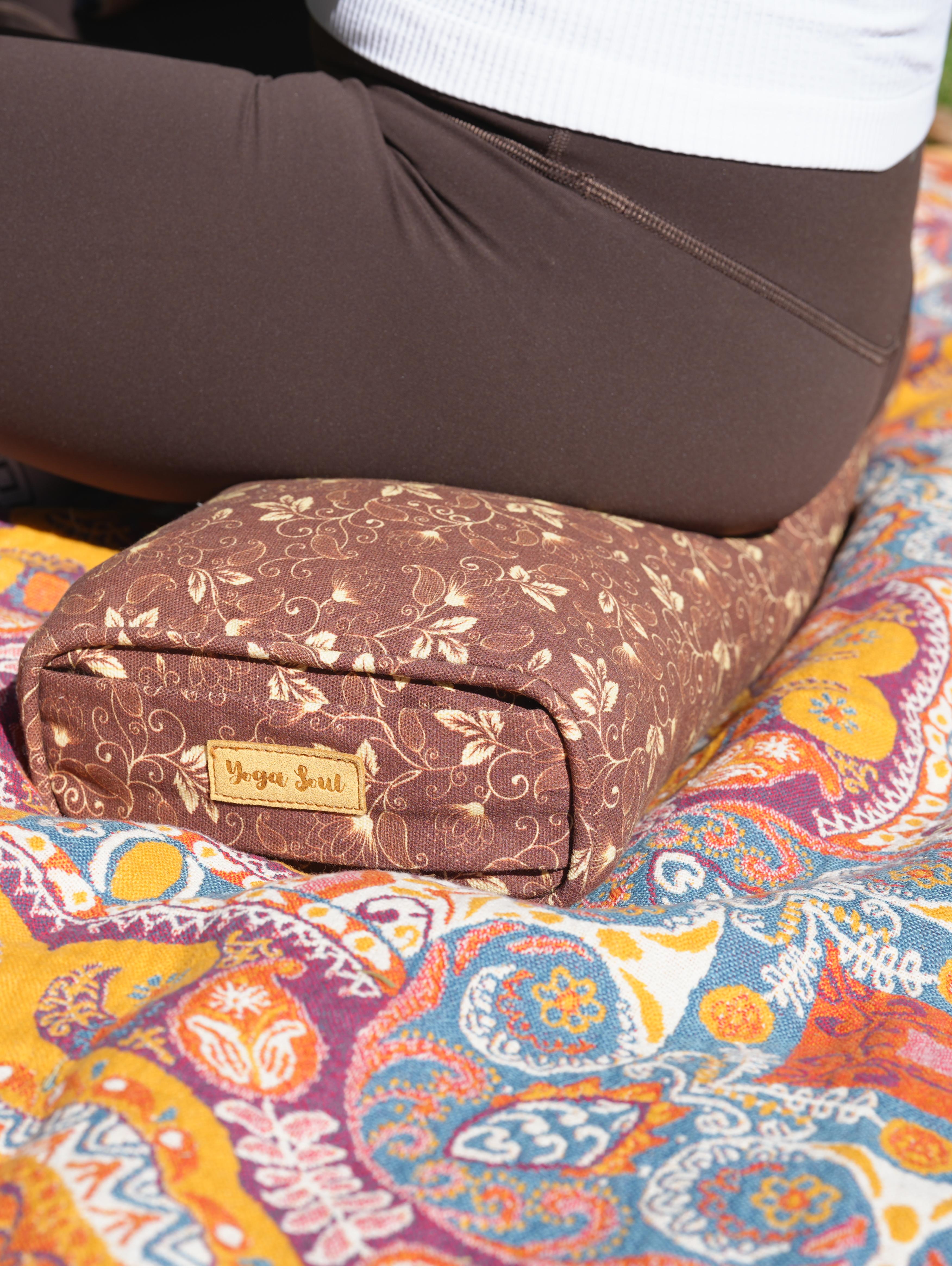 Pranayama Yoga Bolster | Water Lily | Chocolate