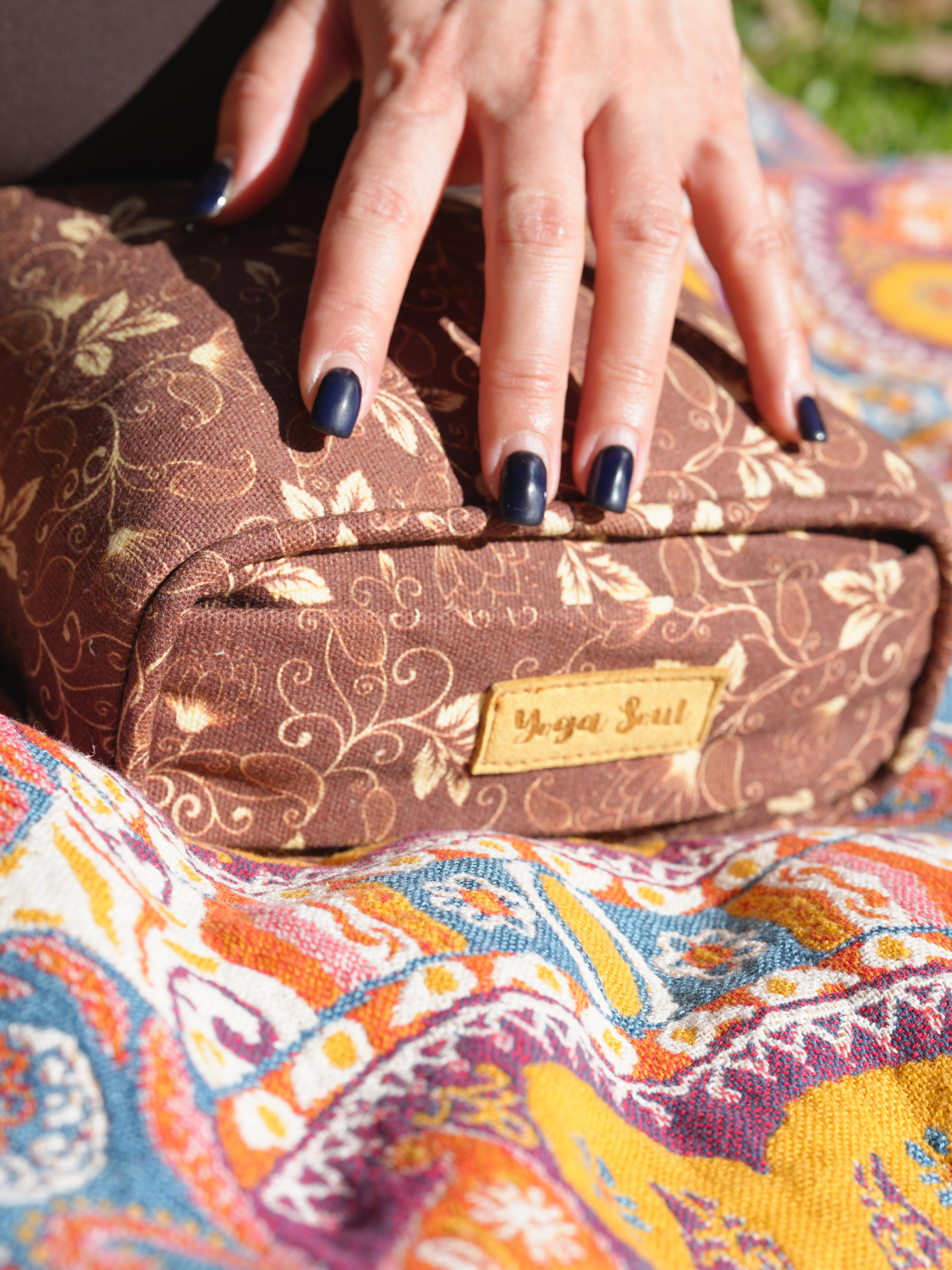 Pranayama Yoga Bolster | Water Lily | Chocolate