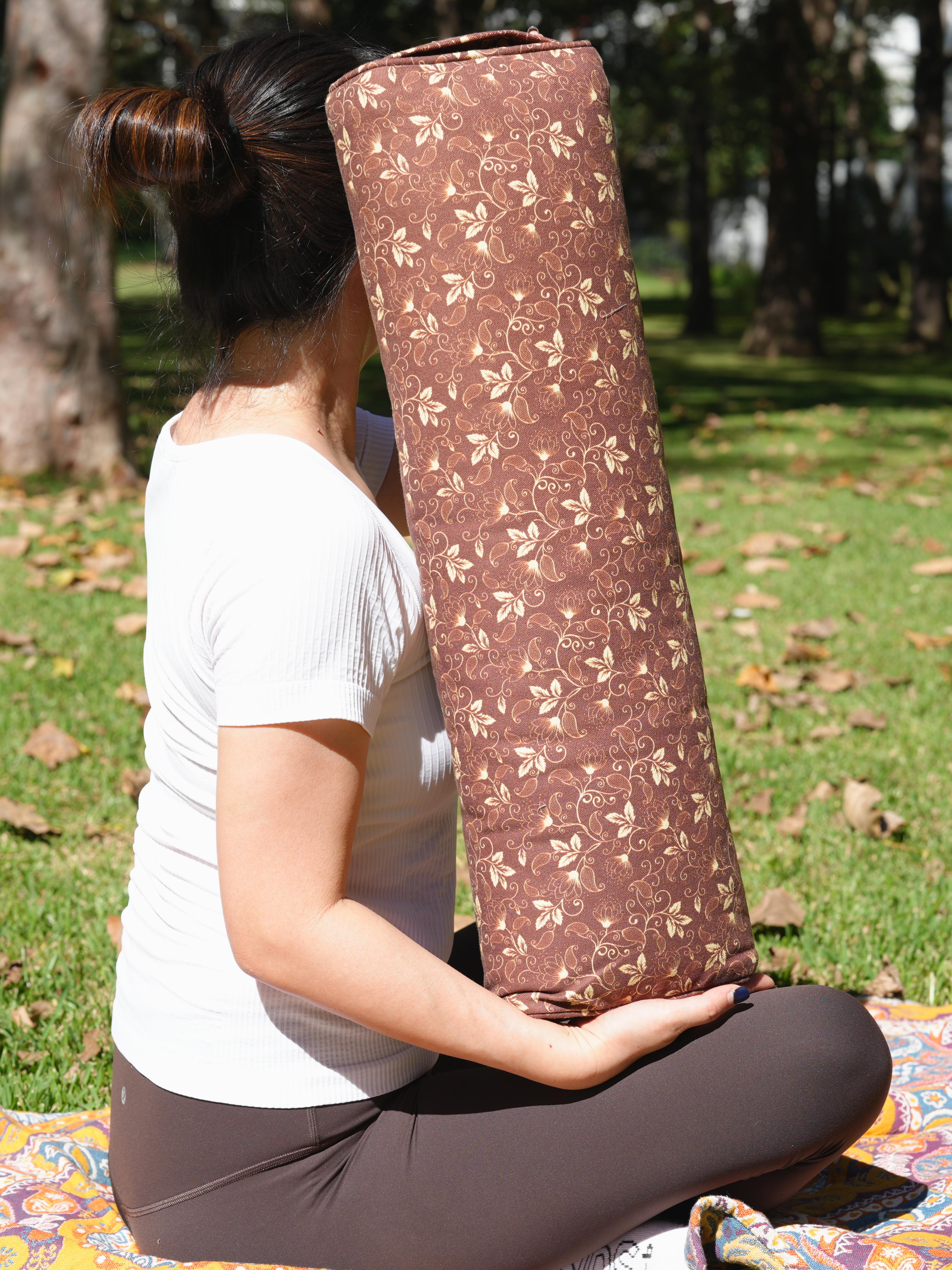 Pranayama Yoga Bolster | Water Lily | Chocolate