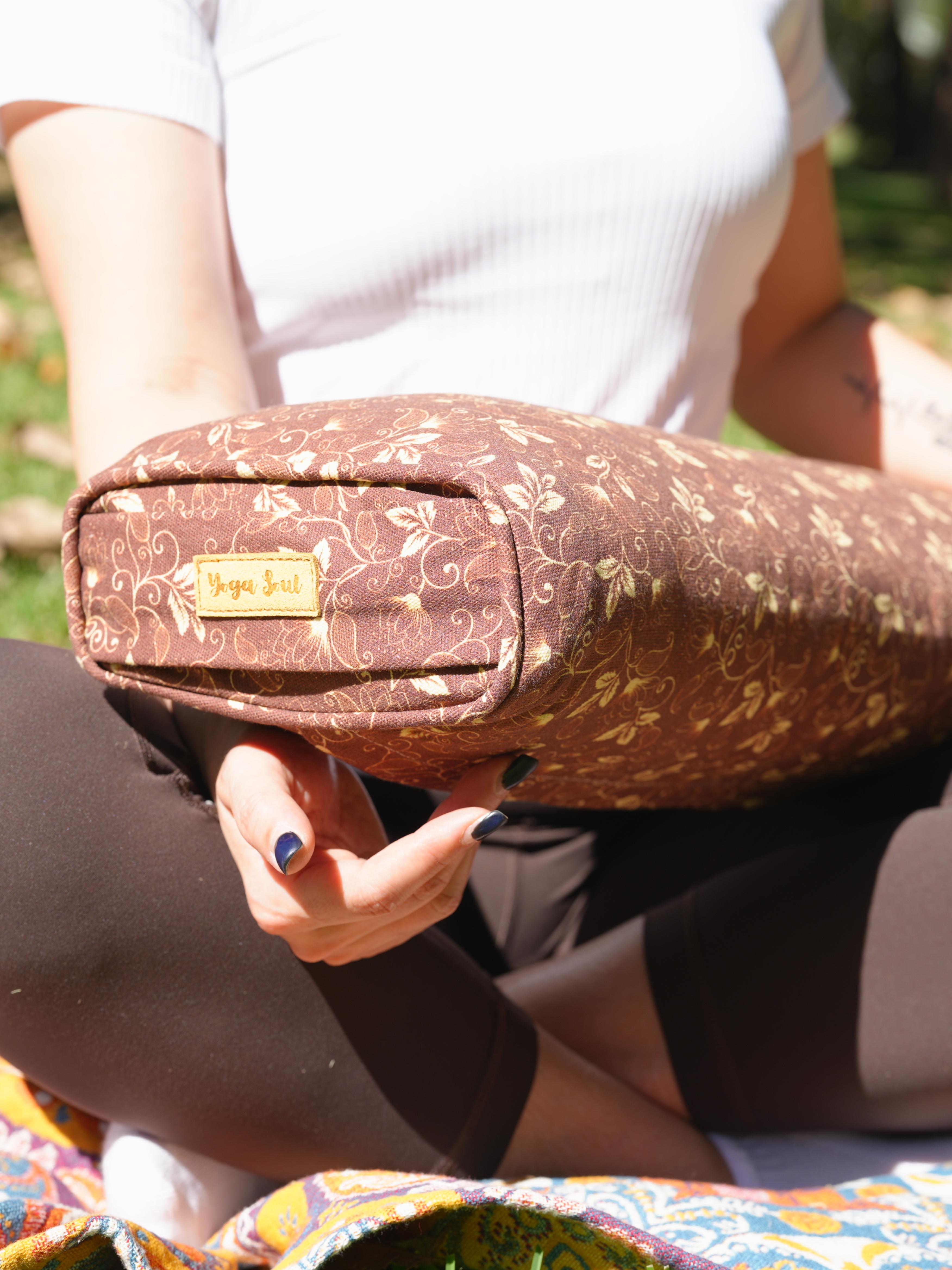 Pranayama Yoga Bolster | Water Lily | Chocolate