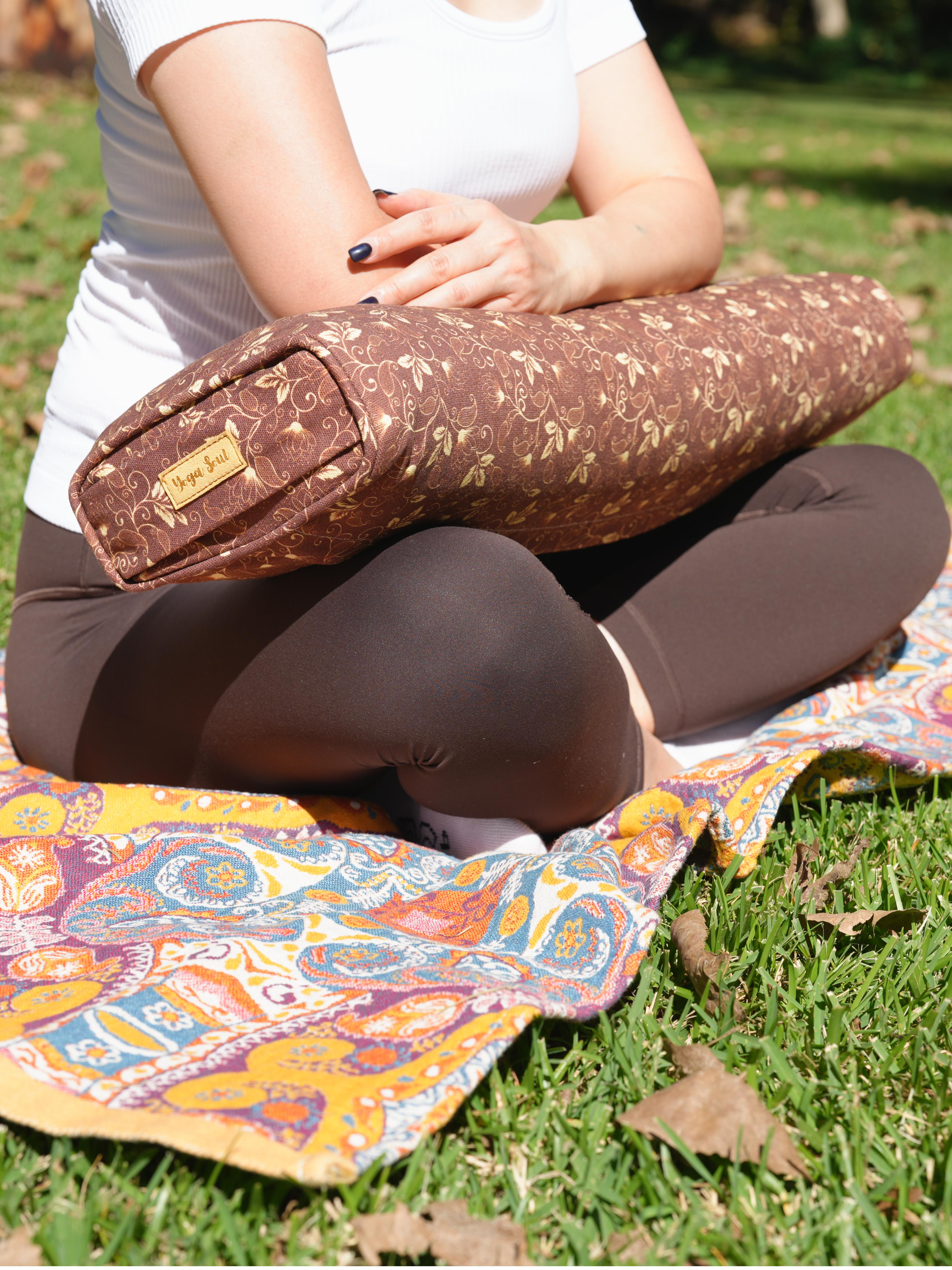 Pranayama Yoga Bolster | Water Lily | Chocolate