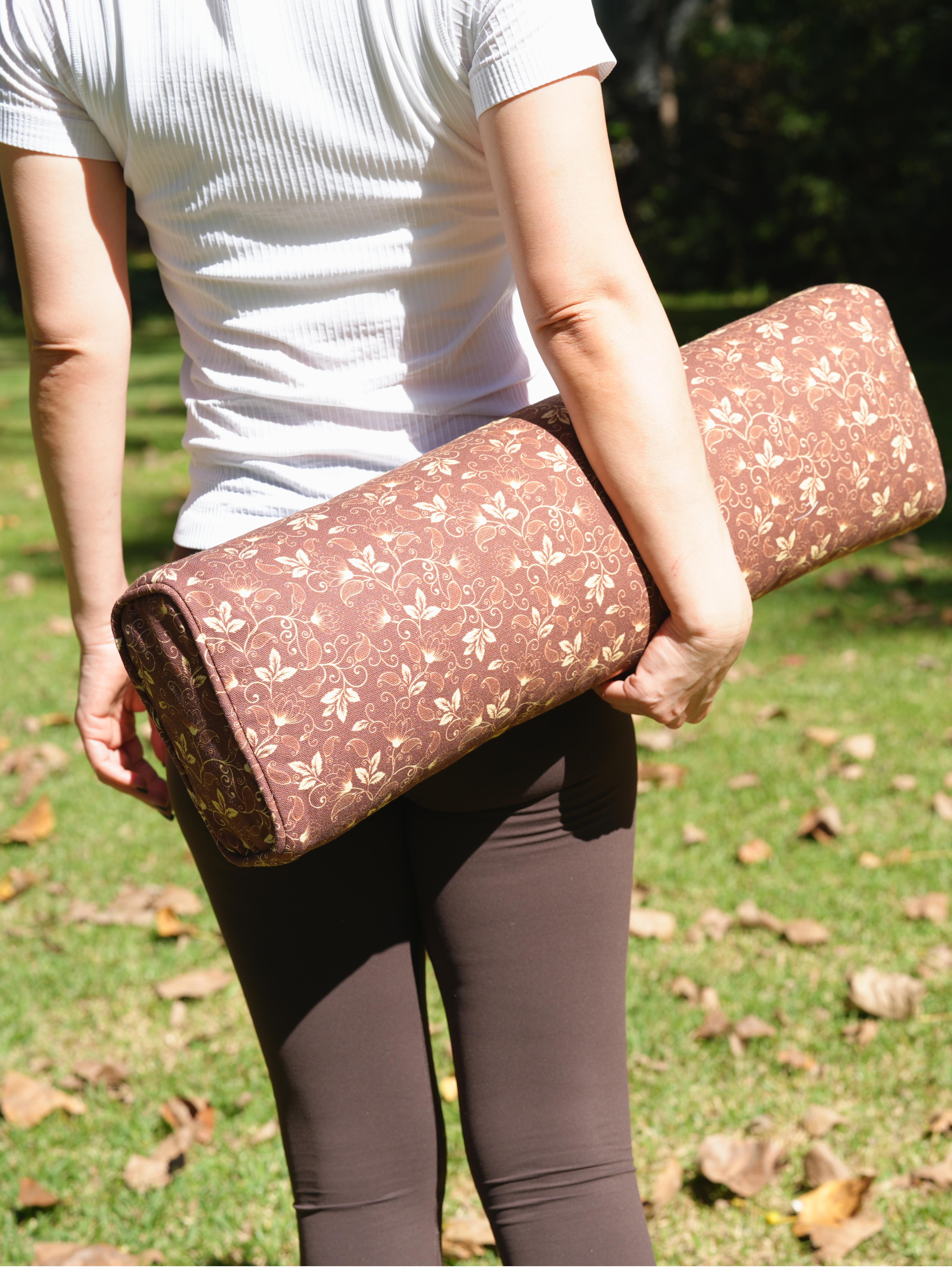 Pranayama Yoga Bolster | Water Lily | Chocolate