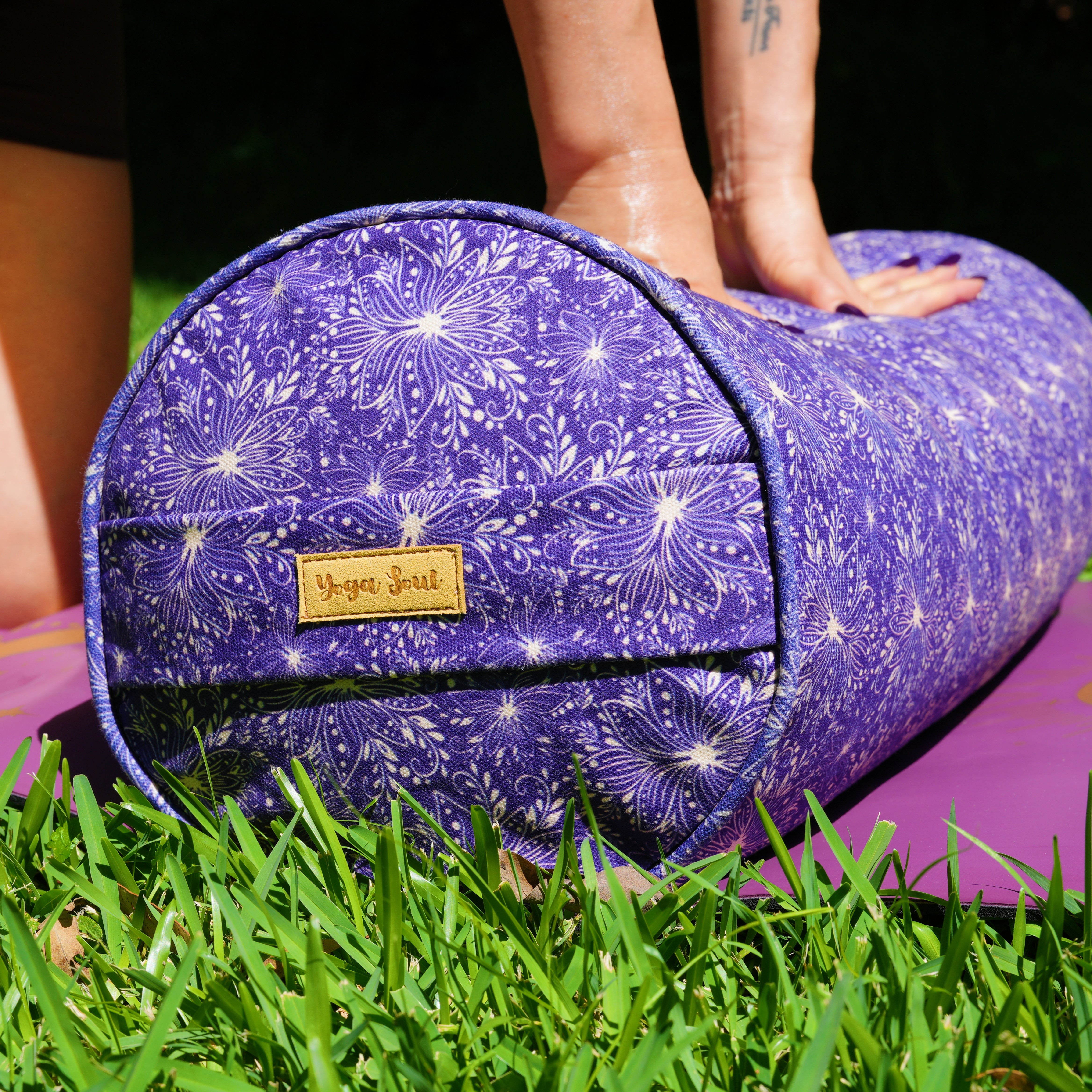 Round Yoga Bolster | Sattva Lotus | Midnight