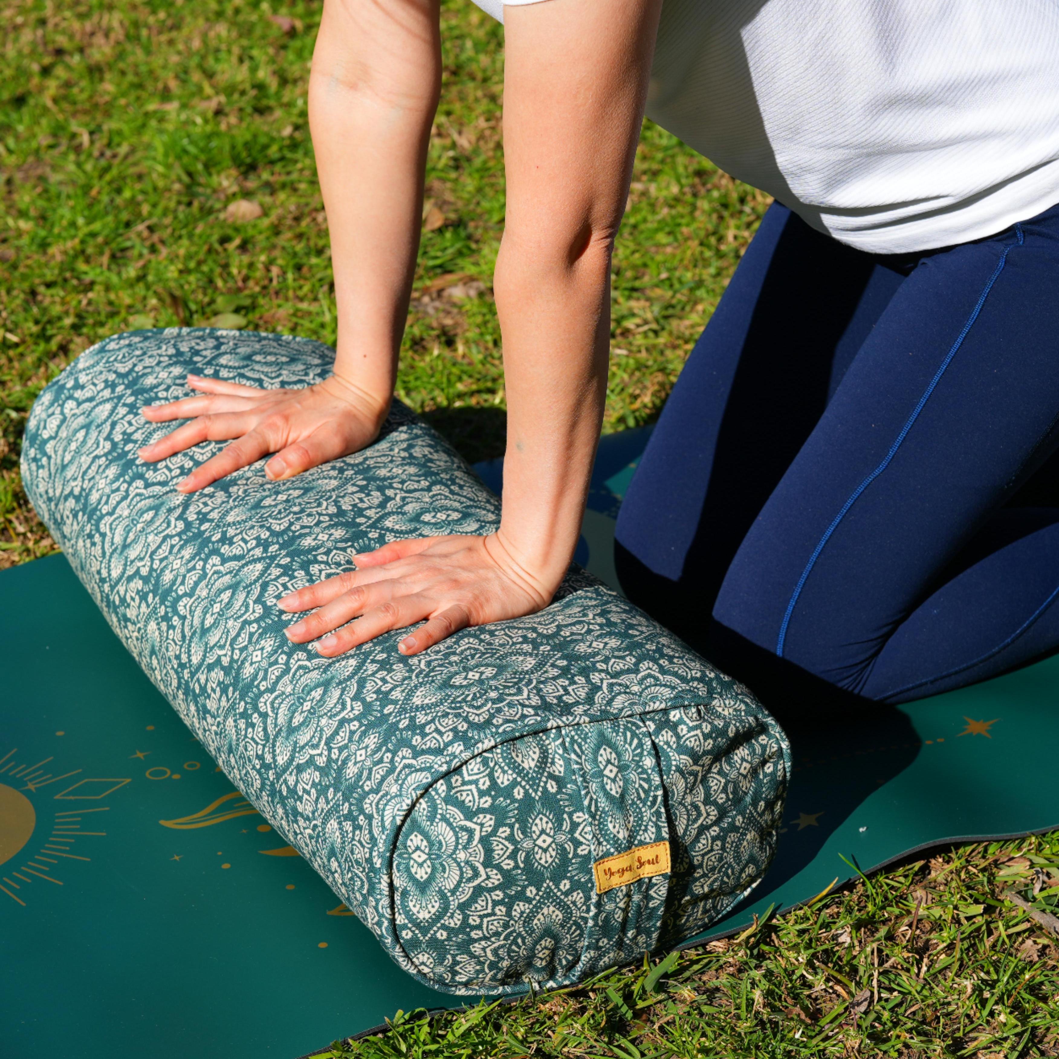 Oval Yoga Bolster | Mandala | Trekking Green
