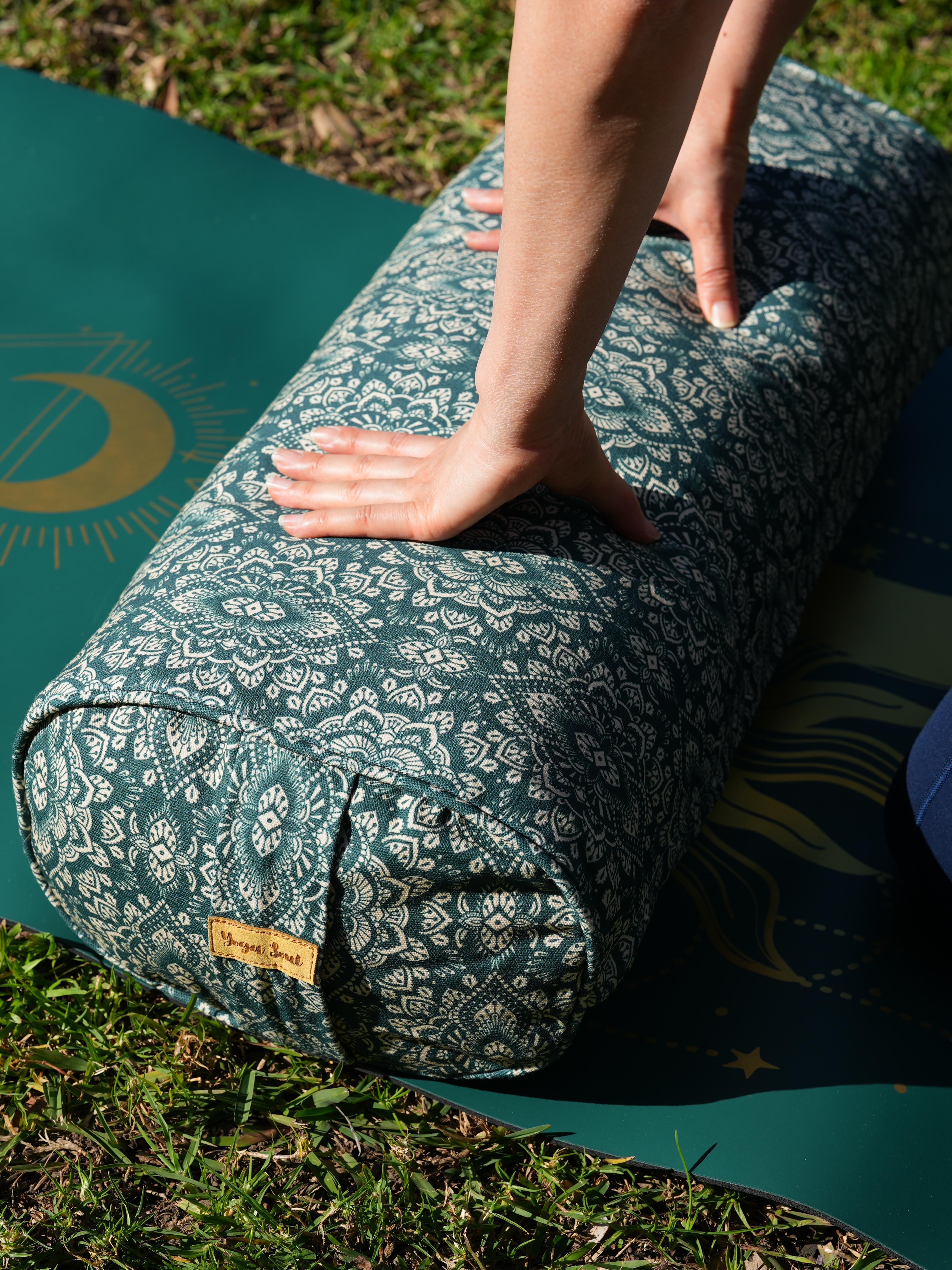 Oval Yoga Bolster | Mandala | Trekking Green
