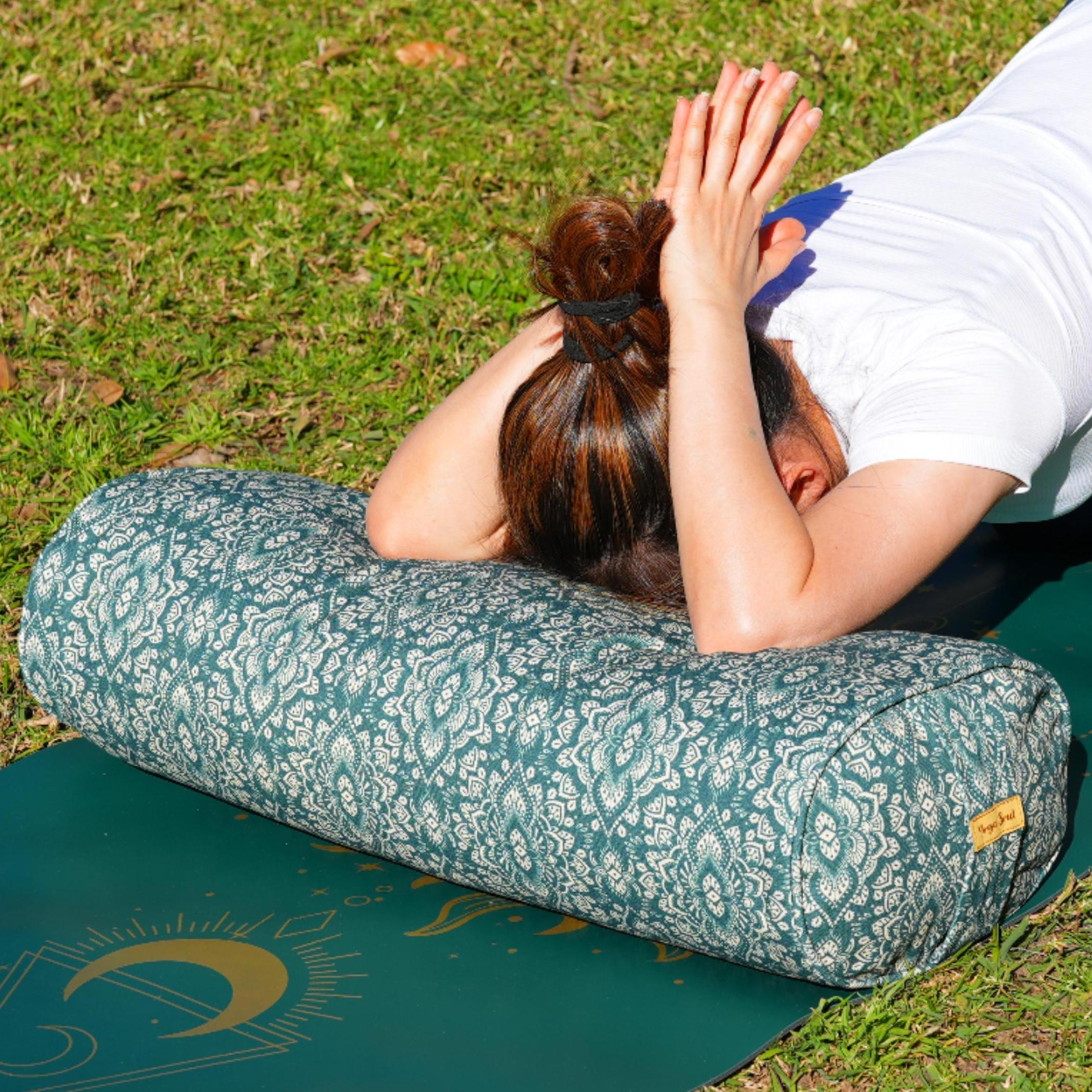 Oval Yoga Bolster | Mandala | Trekking Green