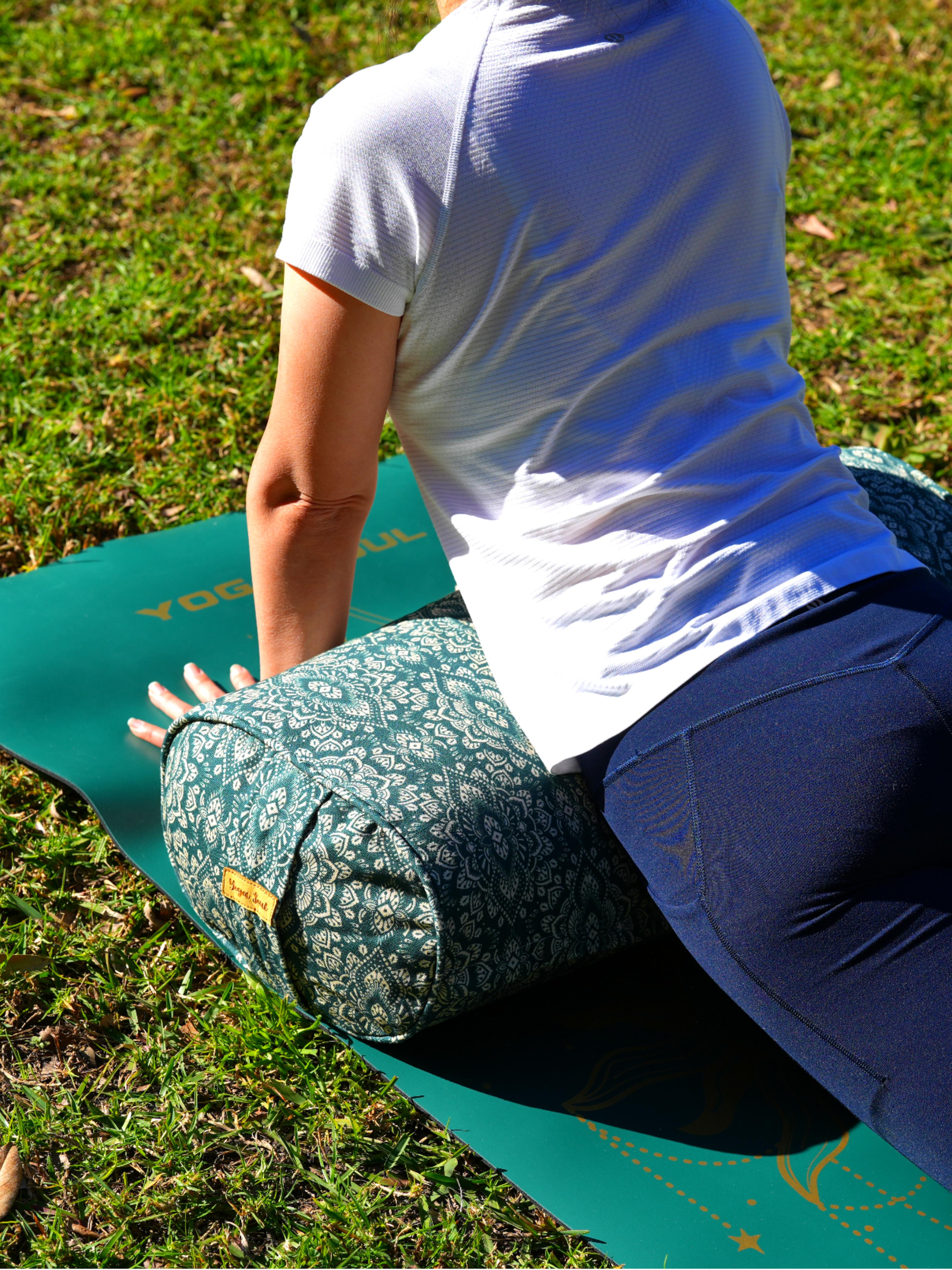 Oval Yoga Bolster | Mandala | Trekking Green